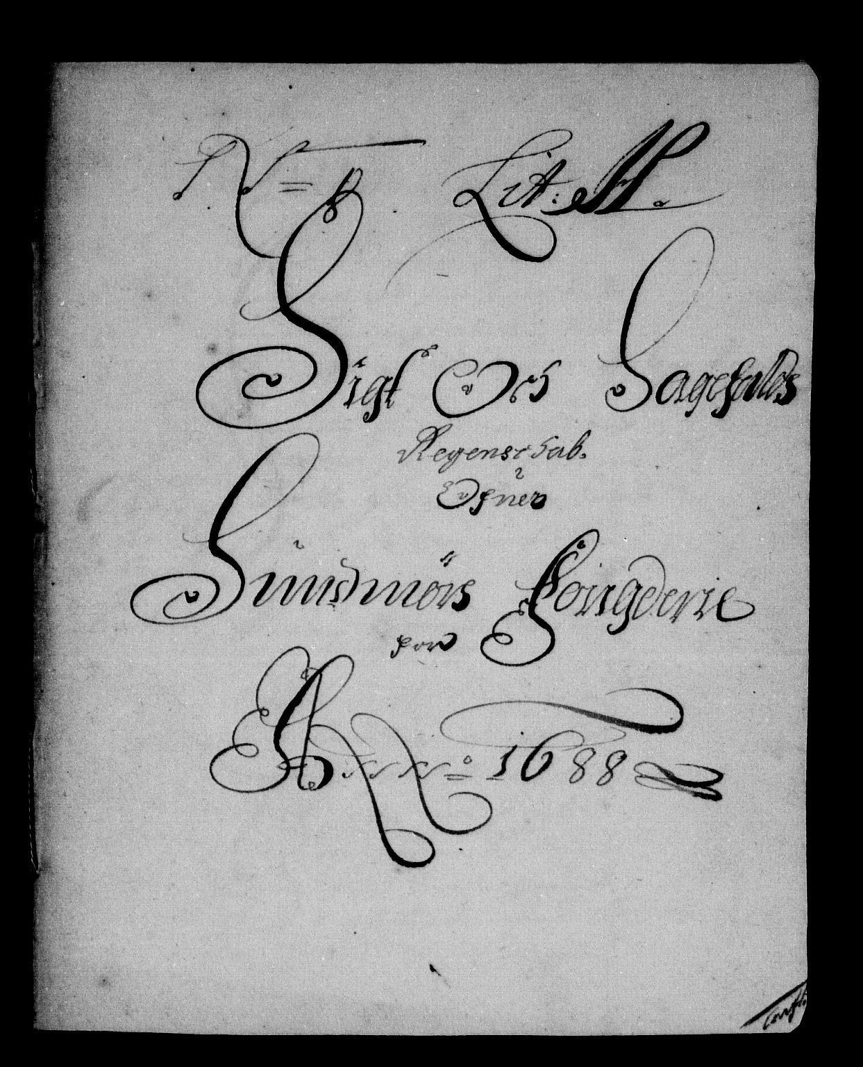 Rentekammeret inntil 1814, Reviderte regnskaper, Stiftamtstueregnskaper, Bergen stiftamt, RA/EA-6043/R/Rc/L0088: Bergen stiftamt, 1688