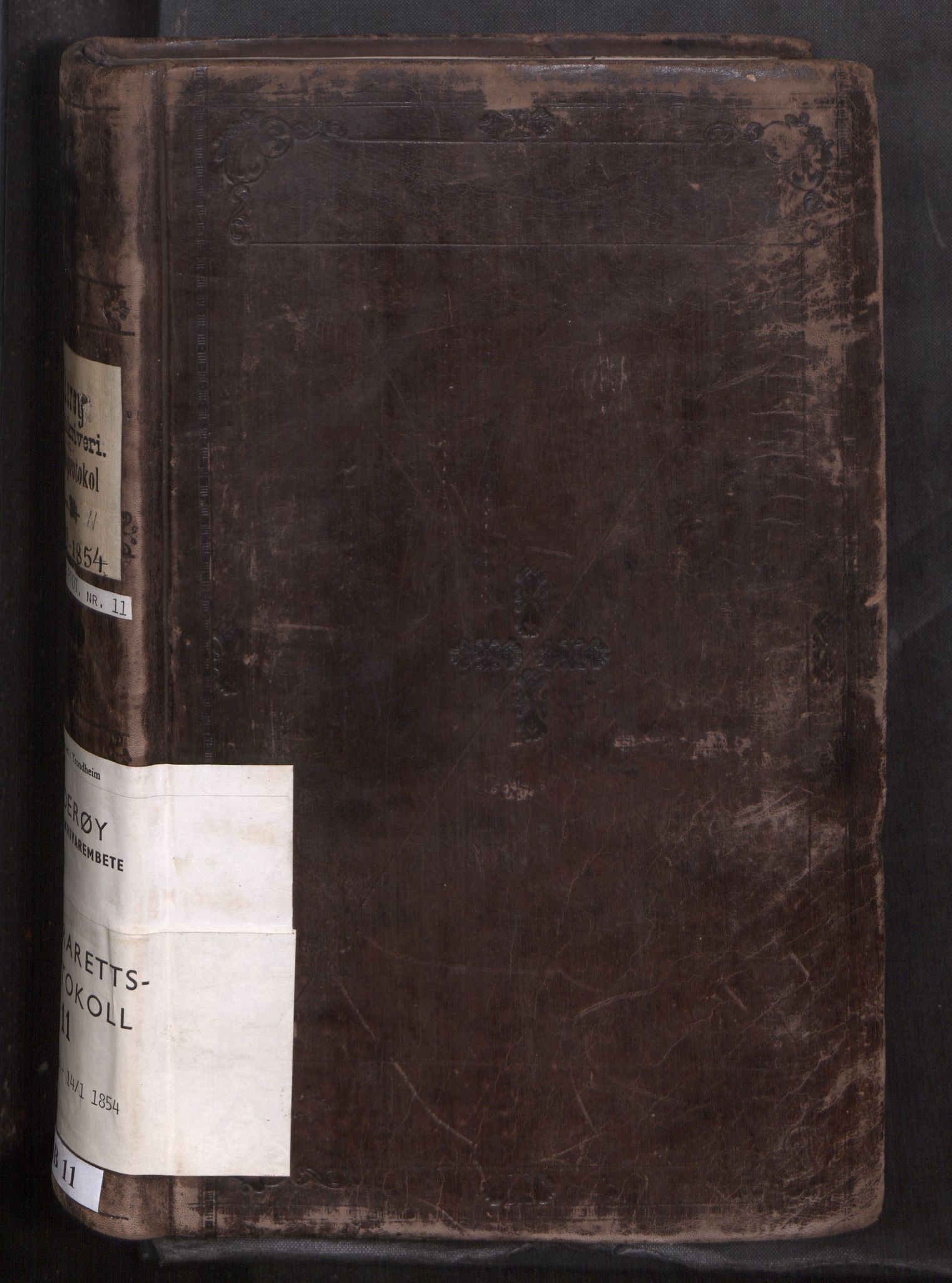 Inderøy sorenskriveri, AV/SAT-A-4147/1/1/1B/L0011: Ekstrarettsprotokoll, 1849-1854