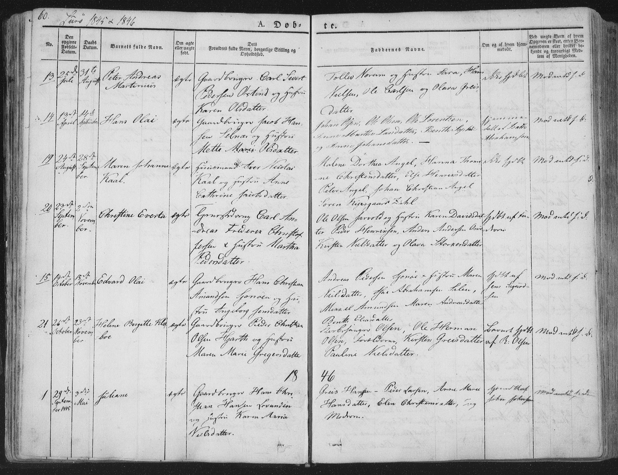 Ministerialprotokoller, klokkerbøker og fødselsregistre - Nordland, SAT/A-1459/839/L0565: Parish register (official) no. 839A02, 1825-1862, p. 60