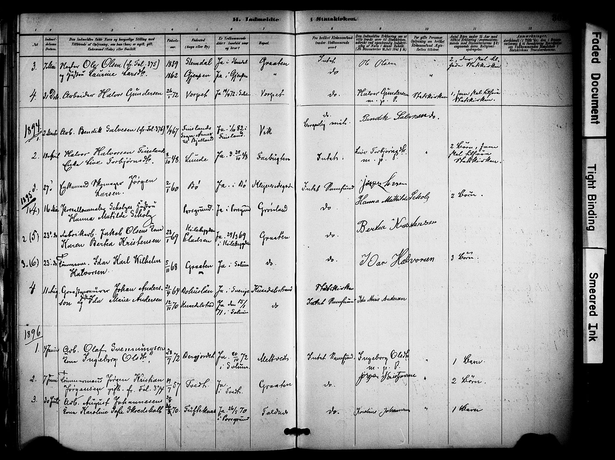 Solum kirkebøker, SAKO/A-306/F/Fa/L0010: Parish register (official) no. I 10, 1888-1898, p. 365