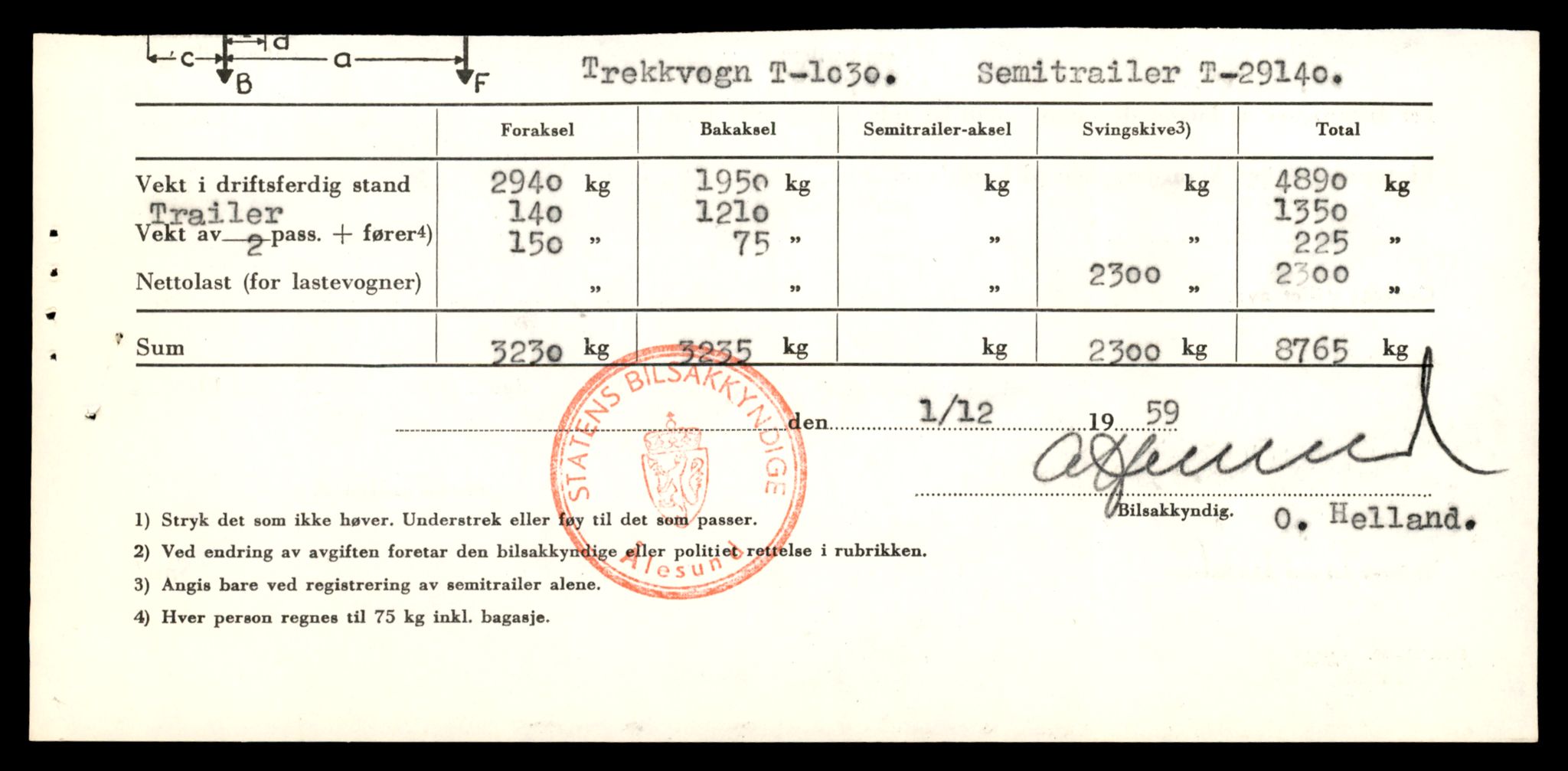 Møre og Romsdal vegkontor - Ålesund trafikkstasjon, AV/SAT-A-4099/F/Fe/L0009: Registreringskort for kjøretøy T 896 - T 1049, 1927-1998, p. 2547