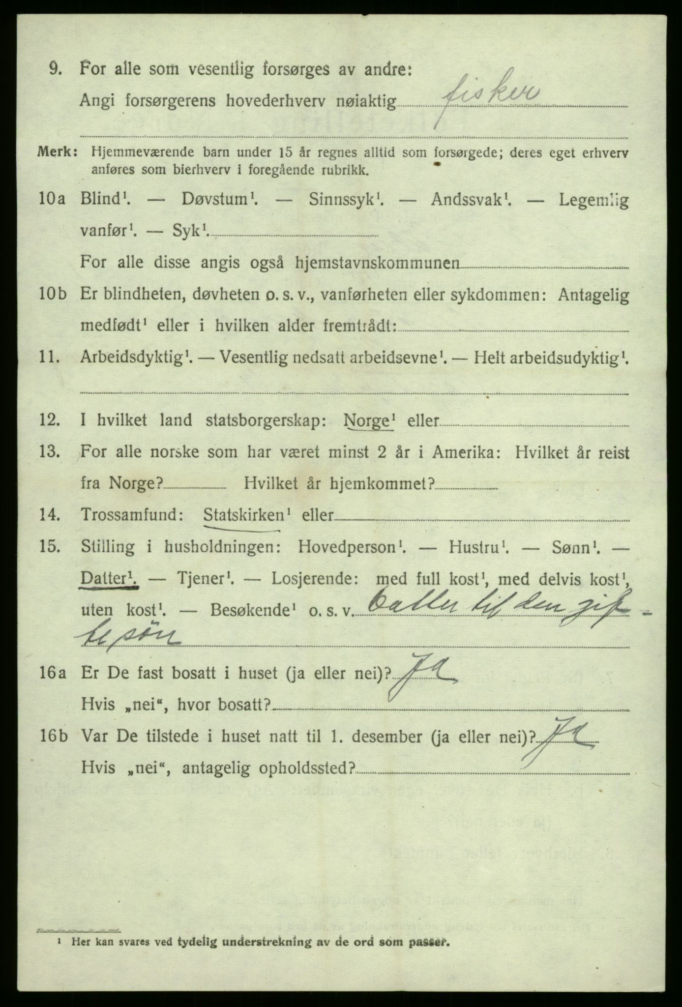 SAB, 1920 census for Solund, 1920, p. 2223