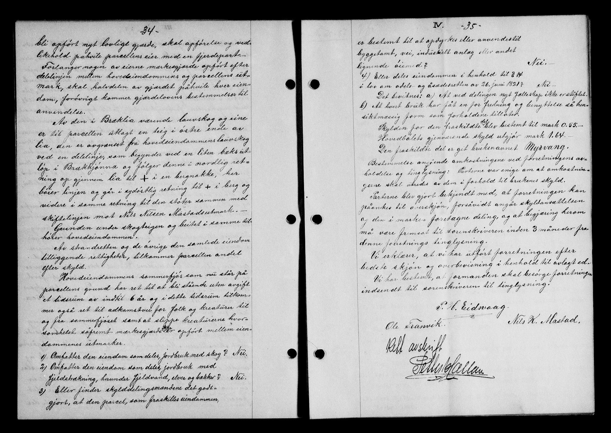 Hitra sorenskriveri, AV/SAT-A-0018/2/2C/2Ca/L0010: Mortgage book no. 10, 1928-1929, p. 34-35