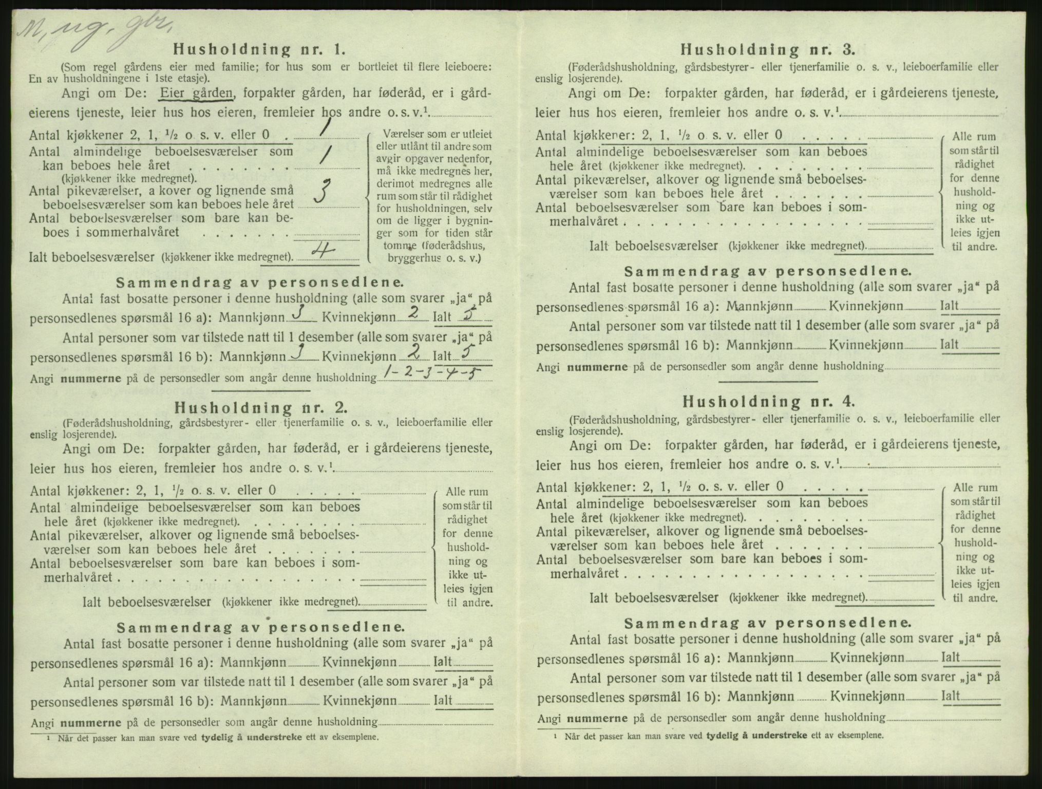 SAST, 1920 census for Mosterøy, 1920, p. 59