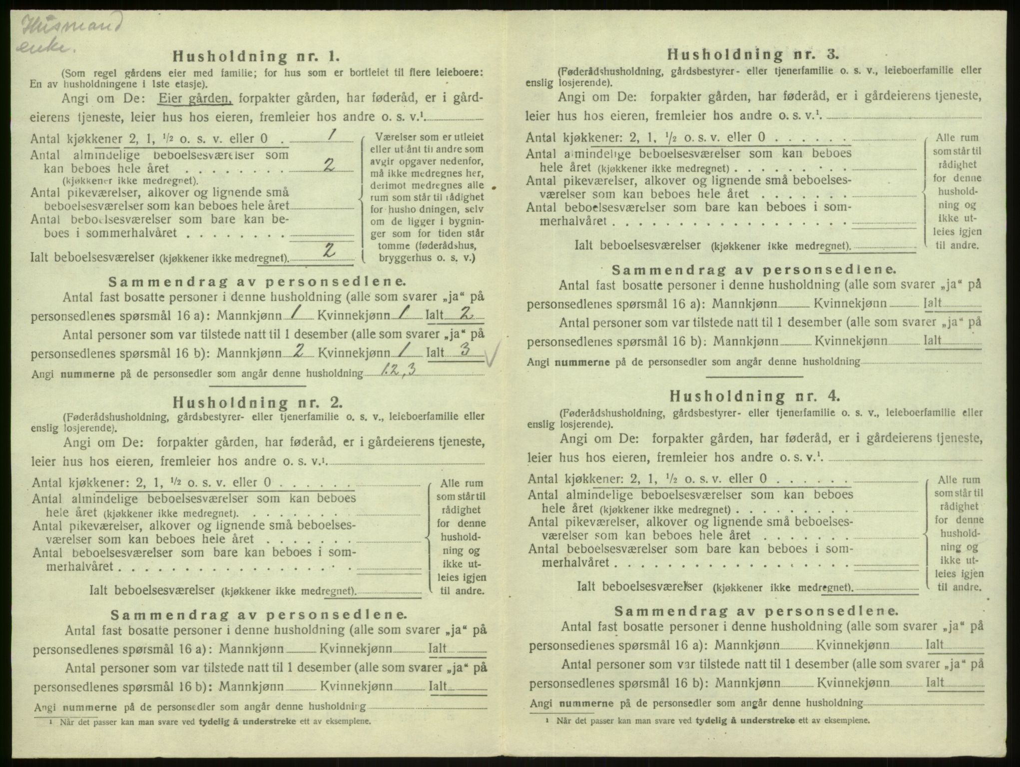 SAB, 1920 census for Masfjorden, 1920, p. 433