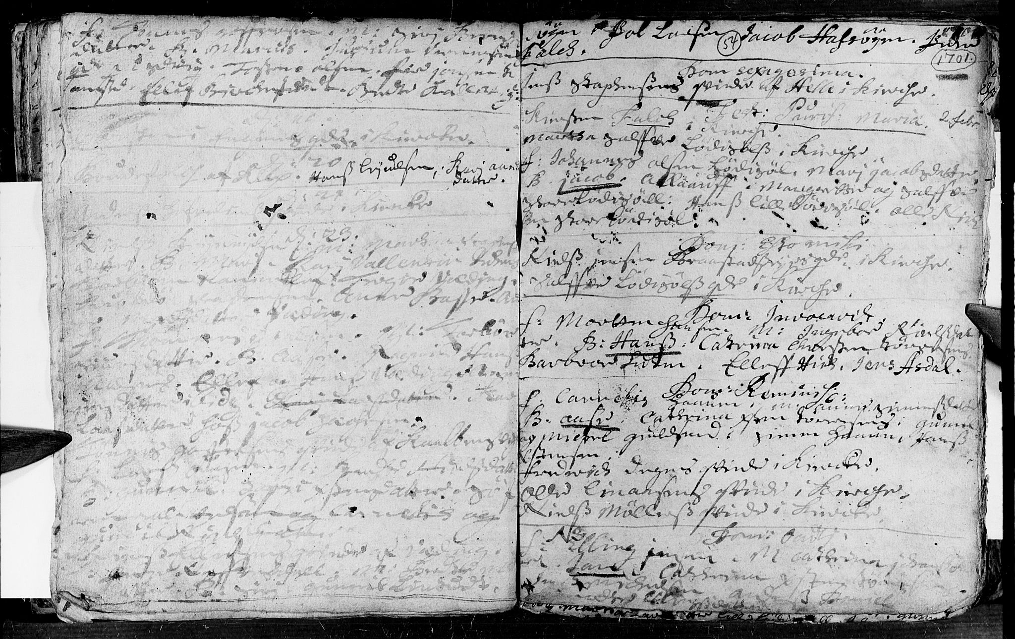 Øyestad sokneprestkontor, AV/SAK-1111-0049/F/Fa/L0002: Parish register (official) no. A 2, 1692-1722, p. 55