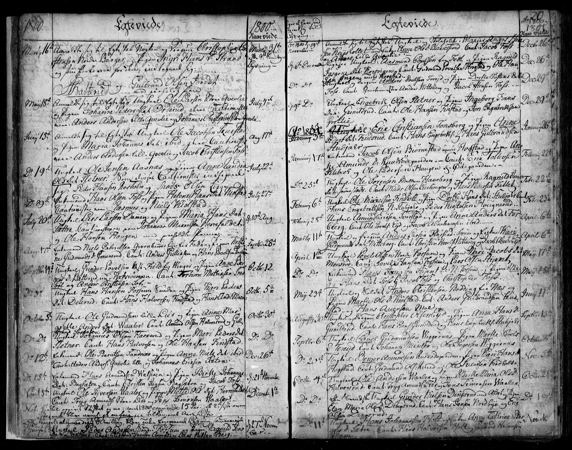 Aurskog prestekontor Kirkebøker, SAO/A-10304a/F/Fa/L0003: Parish register (official) no. I 3, 1767-1807, p. 20