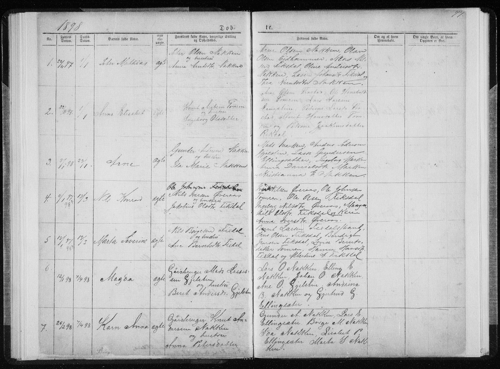 Ministerialprotokoller, klokkerbøker og fødselsregistre - Møre og Romsdal, AV/SAT-A-1454/540/L0541: Parish register (copy) no. 540C01, 1867-1920, p. 77