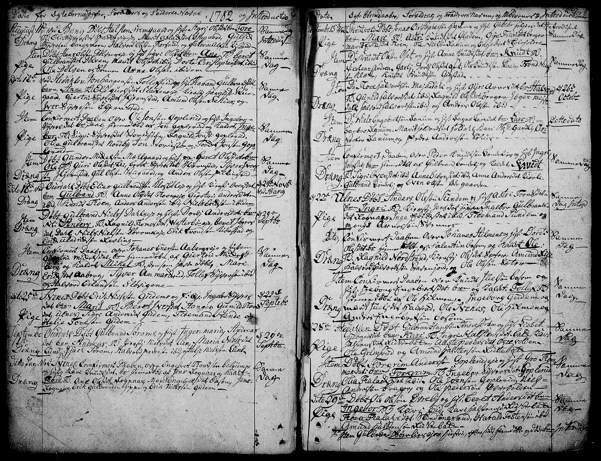 Aurdal prestekontor, AV/SAH-PREST-126/H/Ha/Haa/L0006: Parish register (official) no. 6, 1781-1804, p. 8