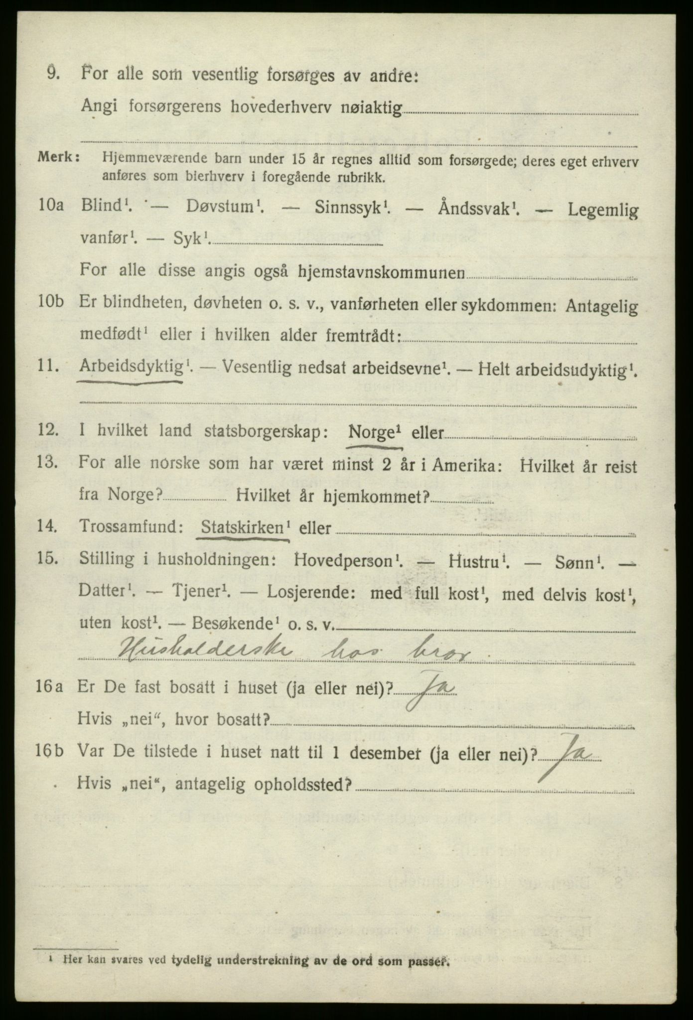 SAB, 1920 census for Stryn, 1920, p. 5463