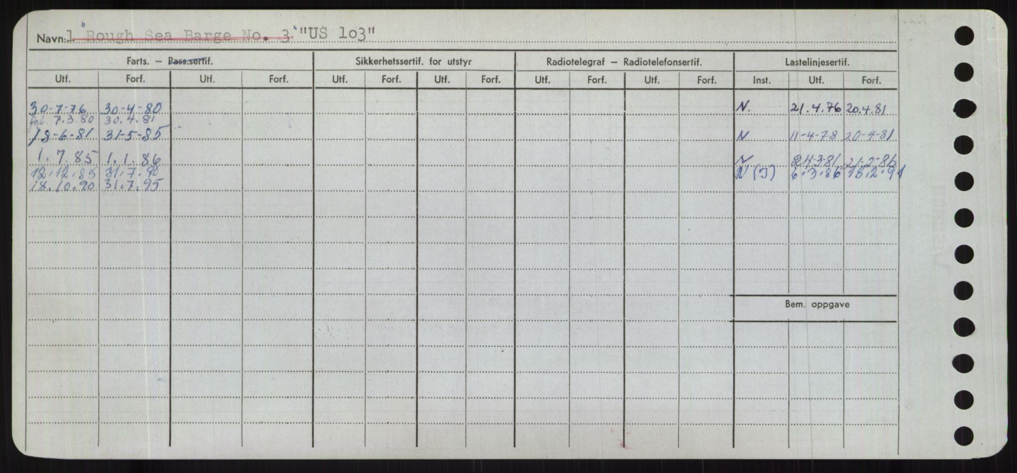 Sjøfartsdirektoratet med forløpere, Skipsmålingen, AV/RA-S-1627/H/Hc/L0001: Lektere, A-Y, p. 624