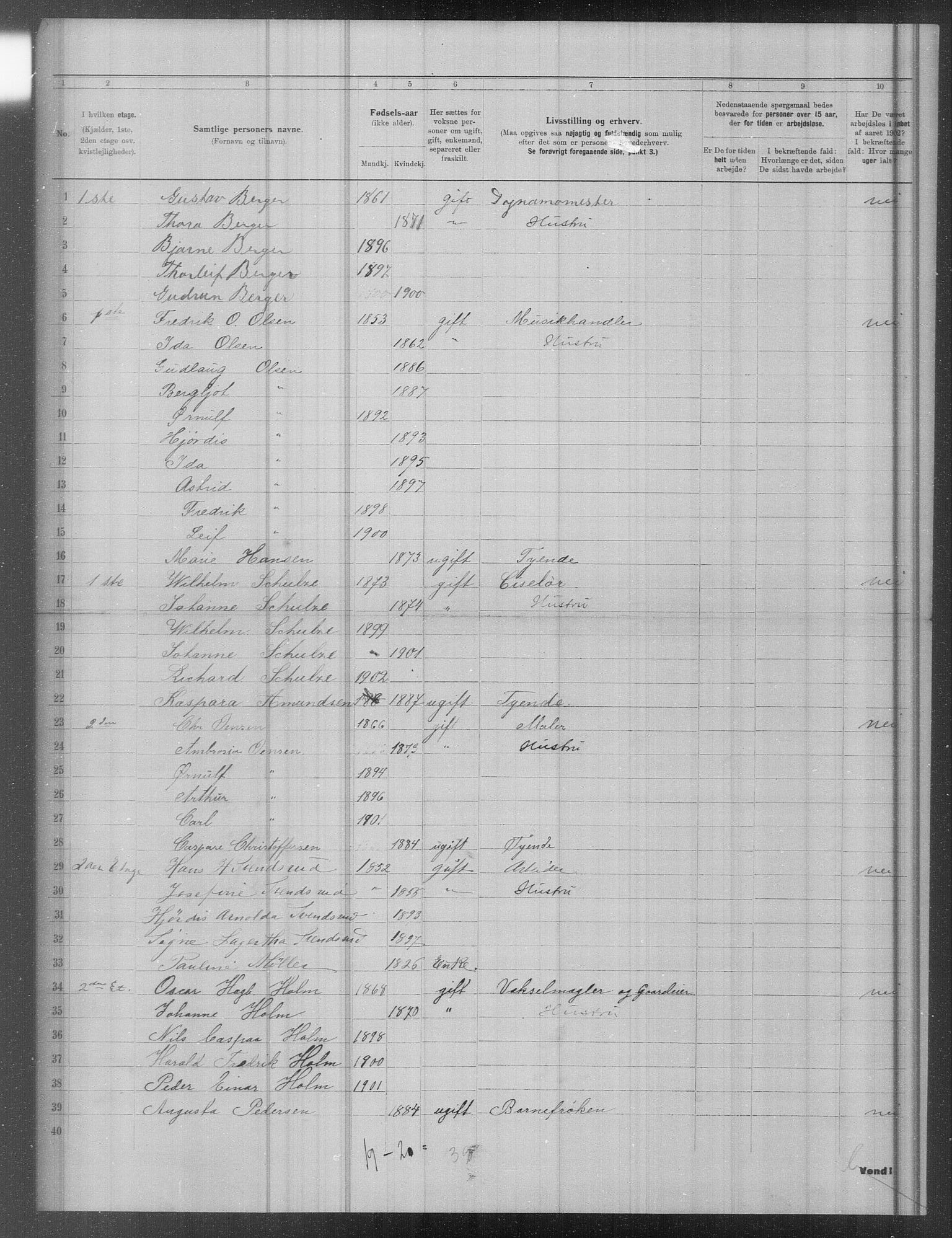 OBA, Municipal Census 1902 for Kristiania, 1902, p. 18373