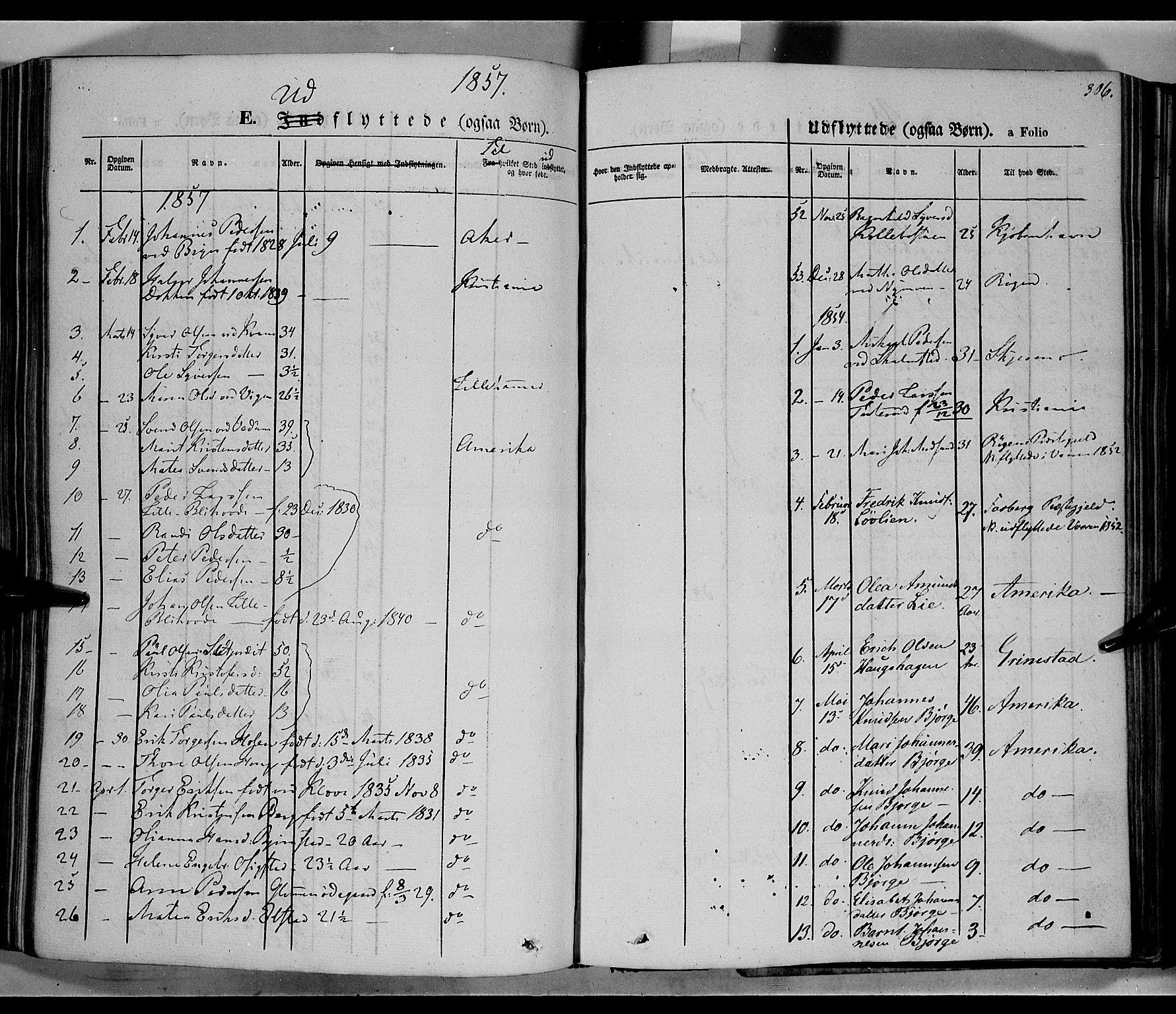 Øyer prestekontor, SAH/PREST-084/H/Ha/Haa/L0005: Parish register (official) no. 5, 1842-1857, p. 306