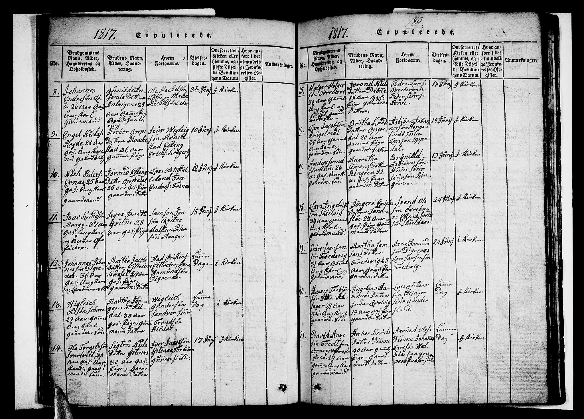 Ullensvang sokneprestembete, SAB/A-78701/H/Hab: Parish register (copy) no. A 3, 1817-1825, p. 189