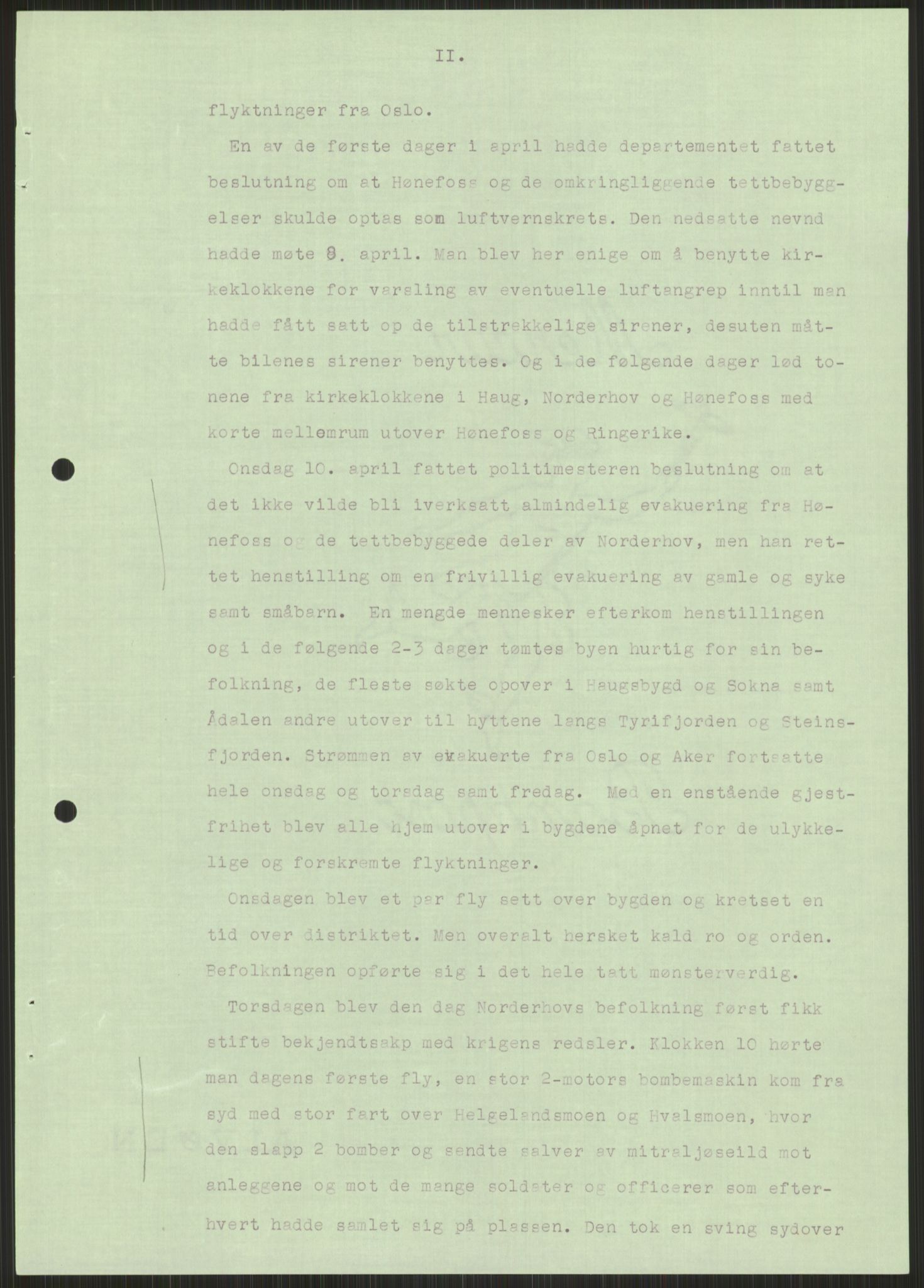 Forsvaret, Forsvarets krigshistoriske avdeling, AV/RA-RAFA-2017/Y/Ya/L0014: II-C-11-31 - Fylkesmenn.  Rapporter om krigsbegivenhetene 1940., 1940, p. 449