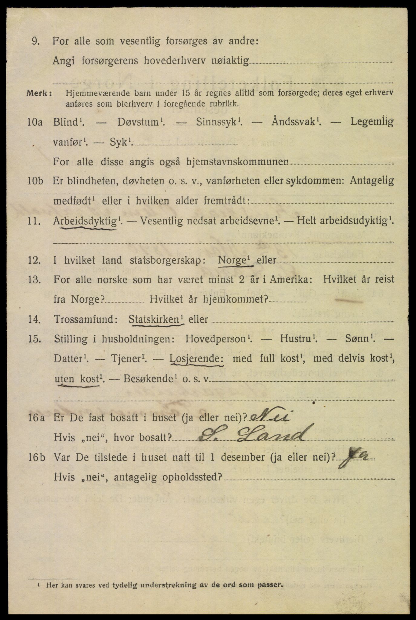 SAH, 1920 census for Gjøvik, 1920, p. 2405