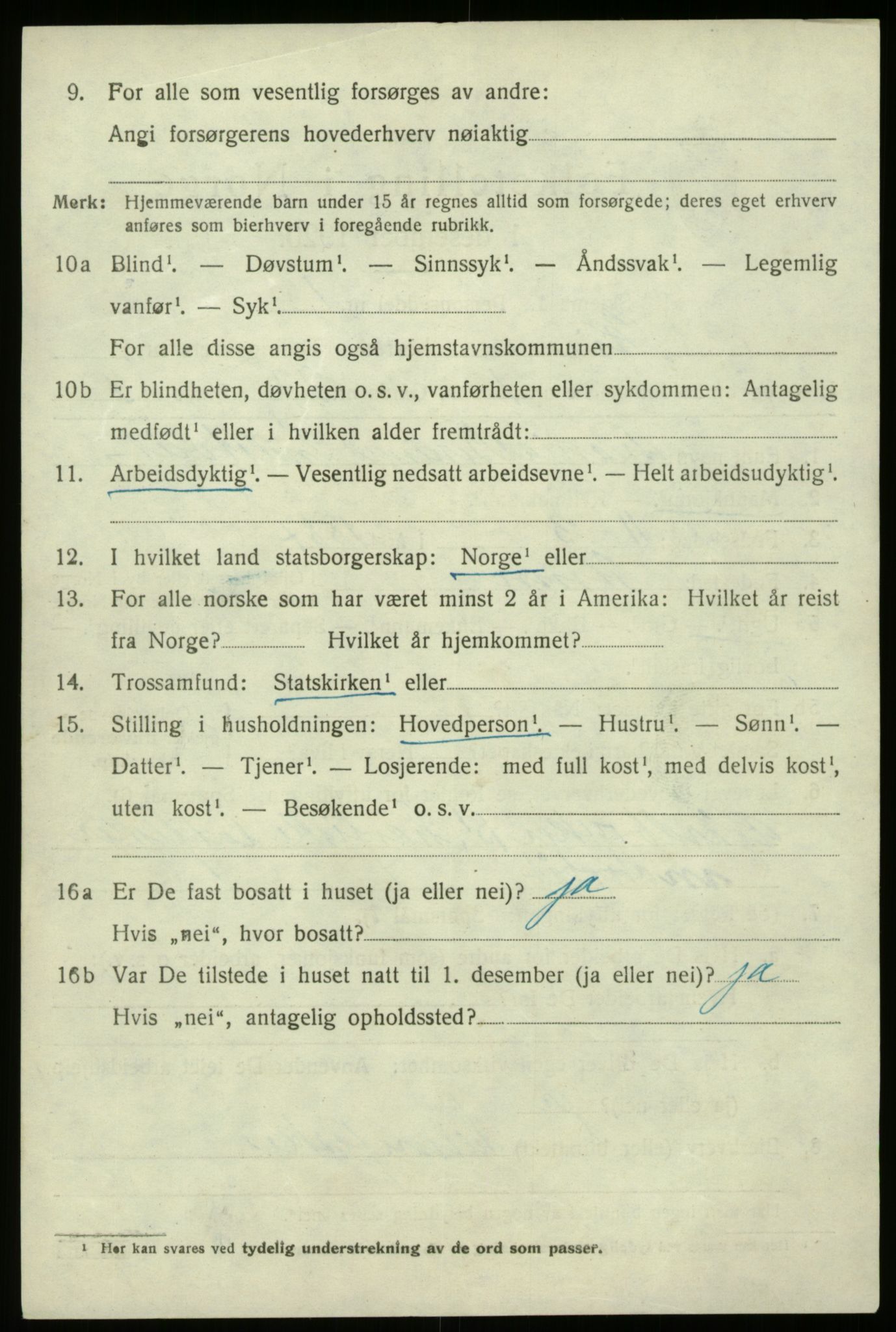 SAB, 1920 census for Kinn, 1920, p. 11136