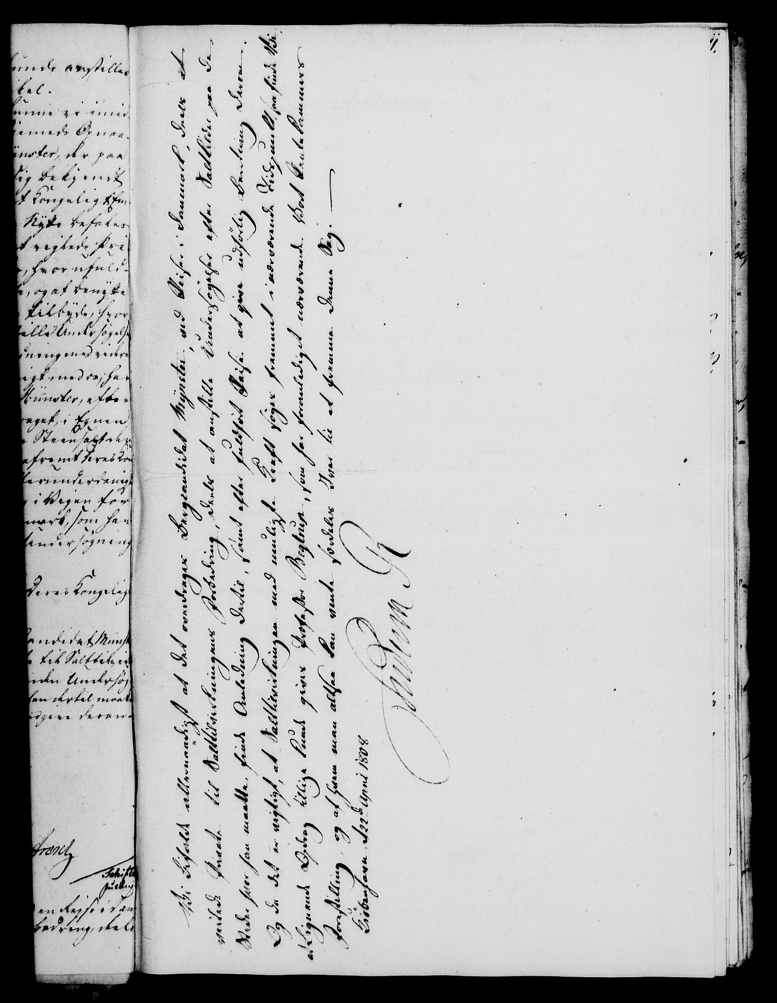 Rentekammeret, Renteskriverkontorene, AV/RA-EA-3115/M/Mf/Mfb/L0008: Relasjons- og resolusjonsprotokoll med register (merket RK 54.14), 1807-1808