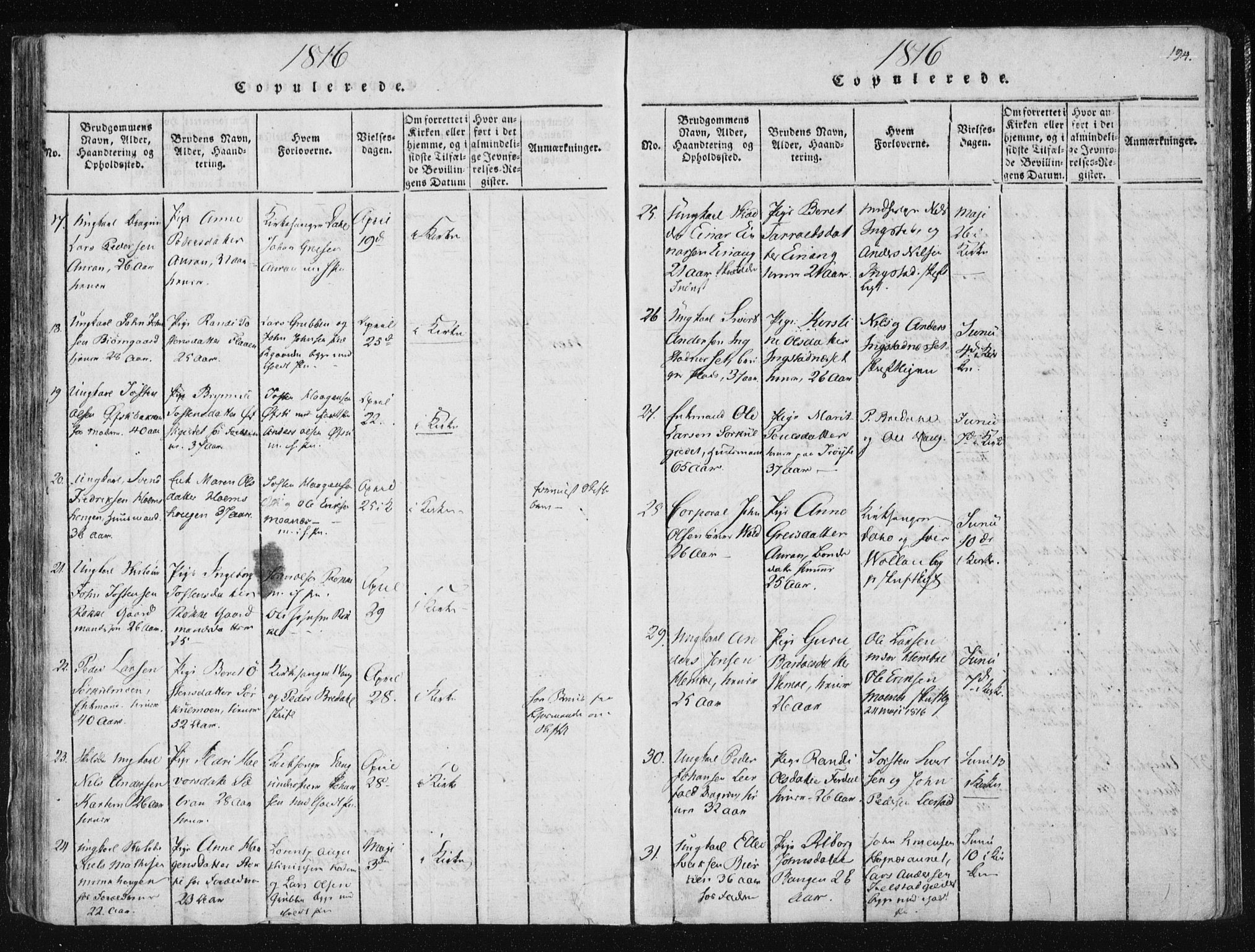 Ministerialprotokoller, klokkerbøker og fødselsregistre - Nord-Trøndelag, AV/SAT-A-1458/709/L0061: Parish register (official) no. 709A08 /1, 1815-1819, p. 194