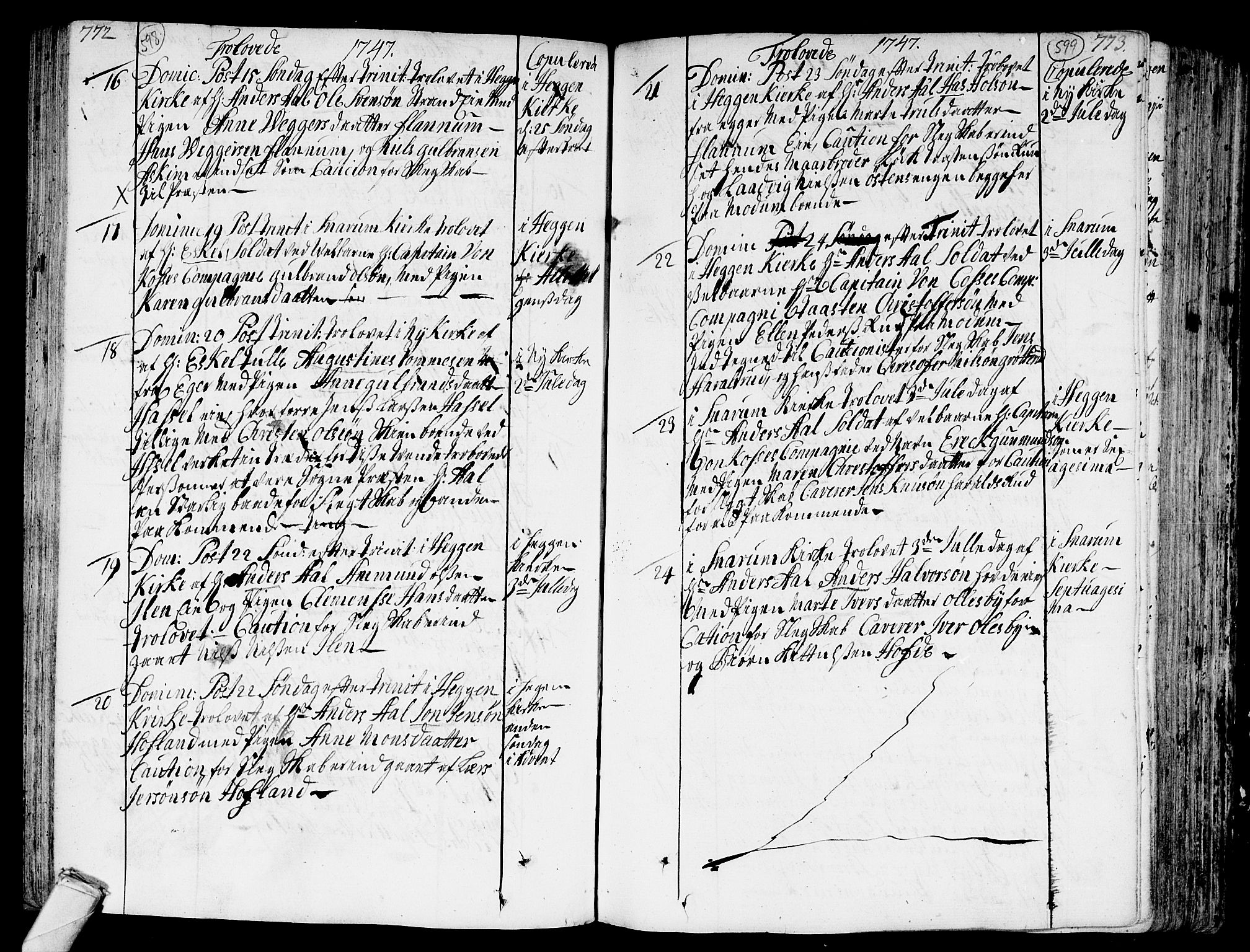 Modum kirkebøker, AV/SAKO-A-234/F/Fa/L0002: Parish register (official) no. 2, 1741-1782, p. 598-599