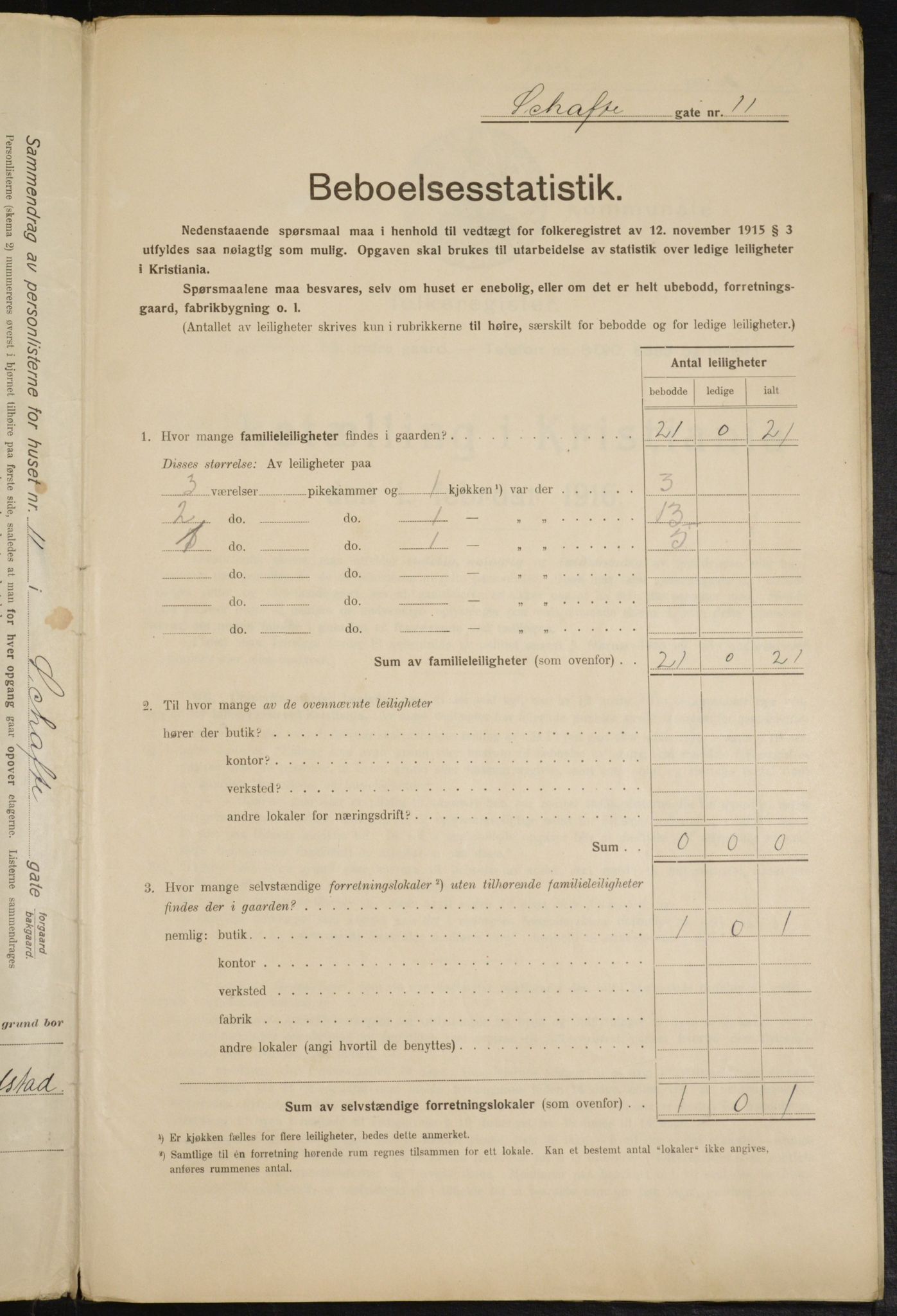 OBA, Municipal Census 1916 for Kristiania, 1916, p. 91567