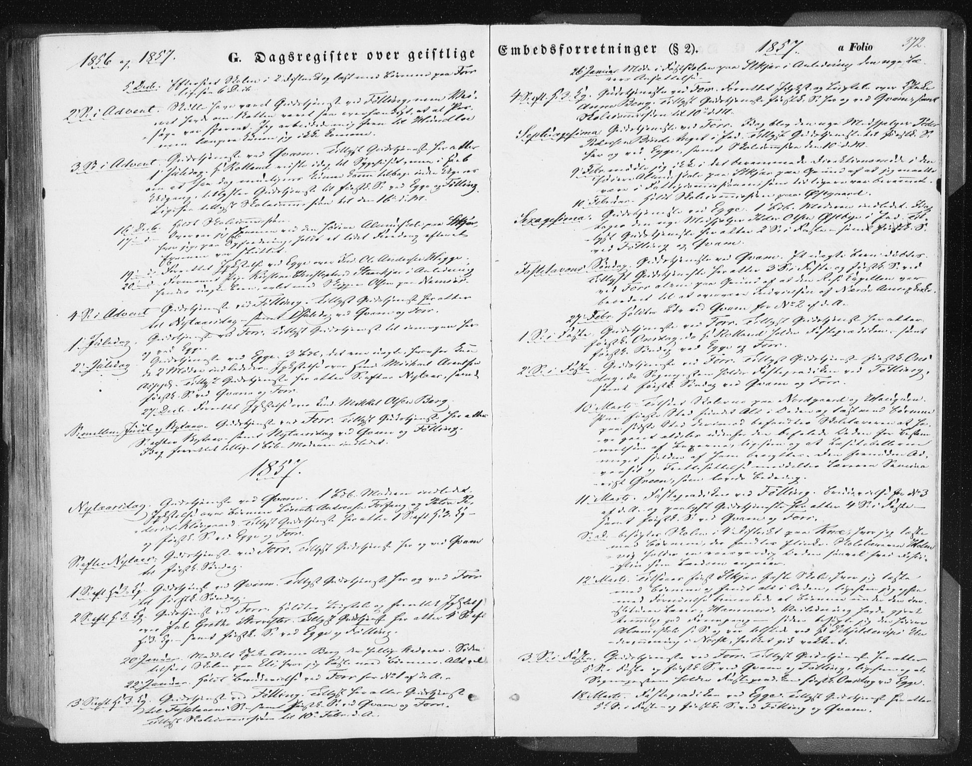 Ministerialprotokoller, klokkerbøker og fødselsregistre - Nord-Trøndelag, SAT/A-1458/746/L0446: Parish register (official) no. 746A05, 1846-1859, p. 372