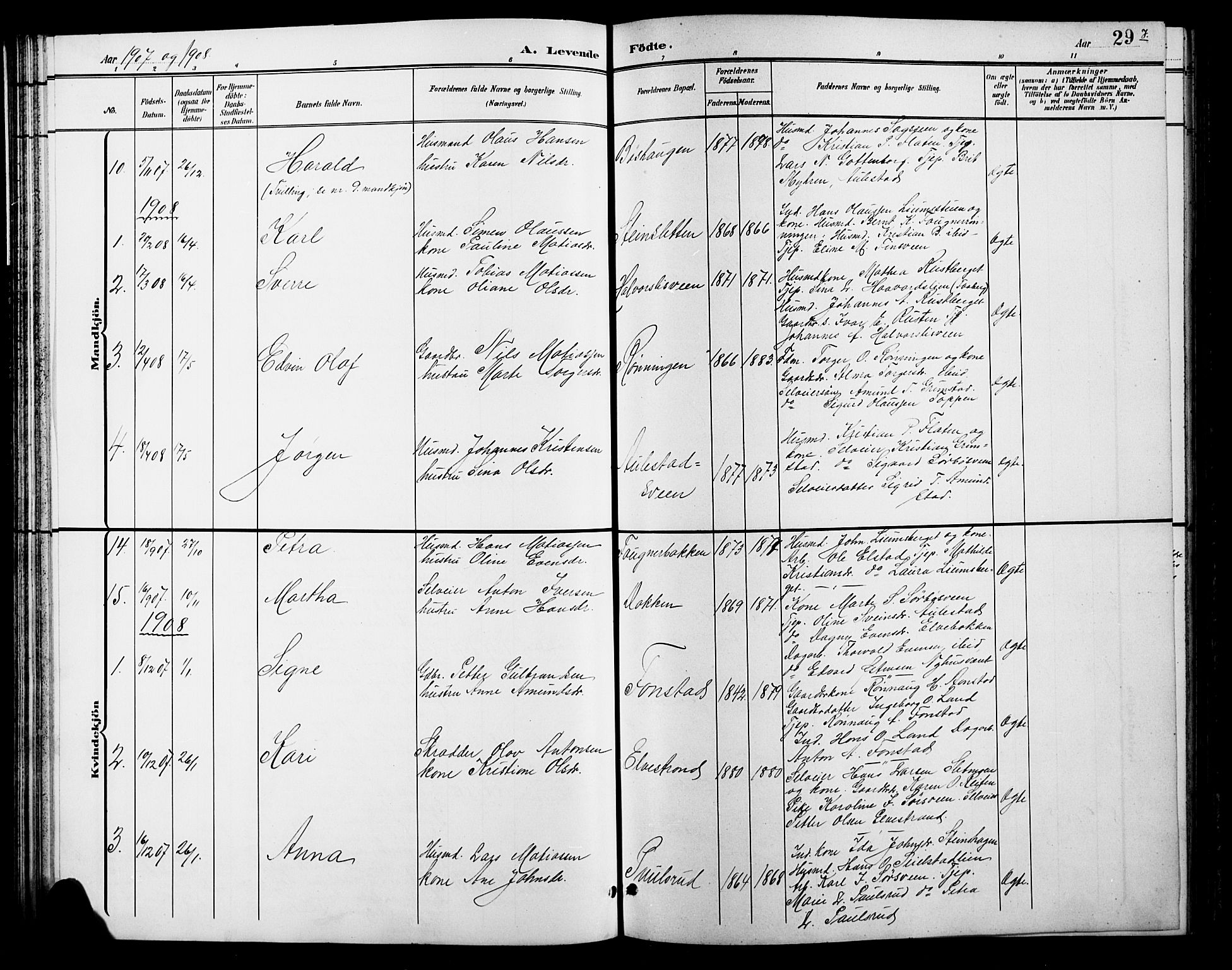 Østre Gausdal prestekontor, SAH/PREST-092/H/Ha/Hab/L0003: Parish register (copy) no. 3, 1894-1915, p. 29i