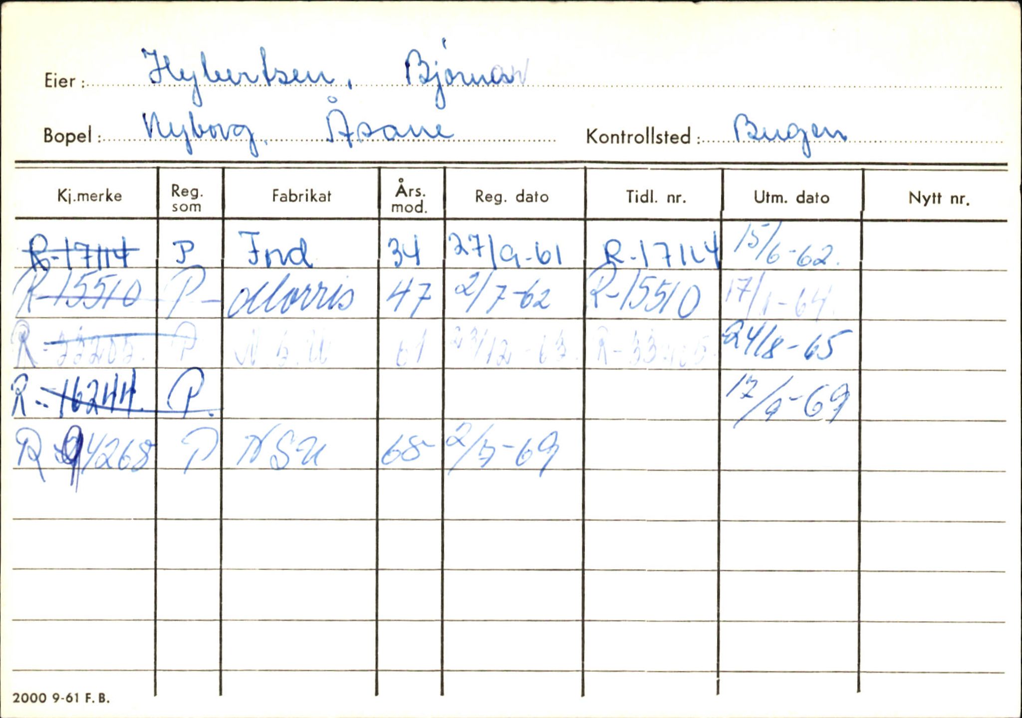 Statens vegvesen, Hordaland vegkontor, AV/SAB-A-5201/2/Ha/L0025: R-eierkort H-I, 1920-1971, p. 3