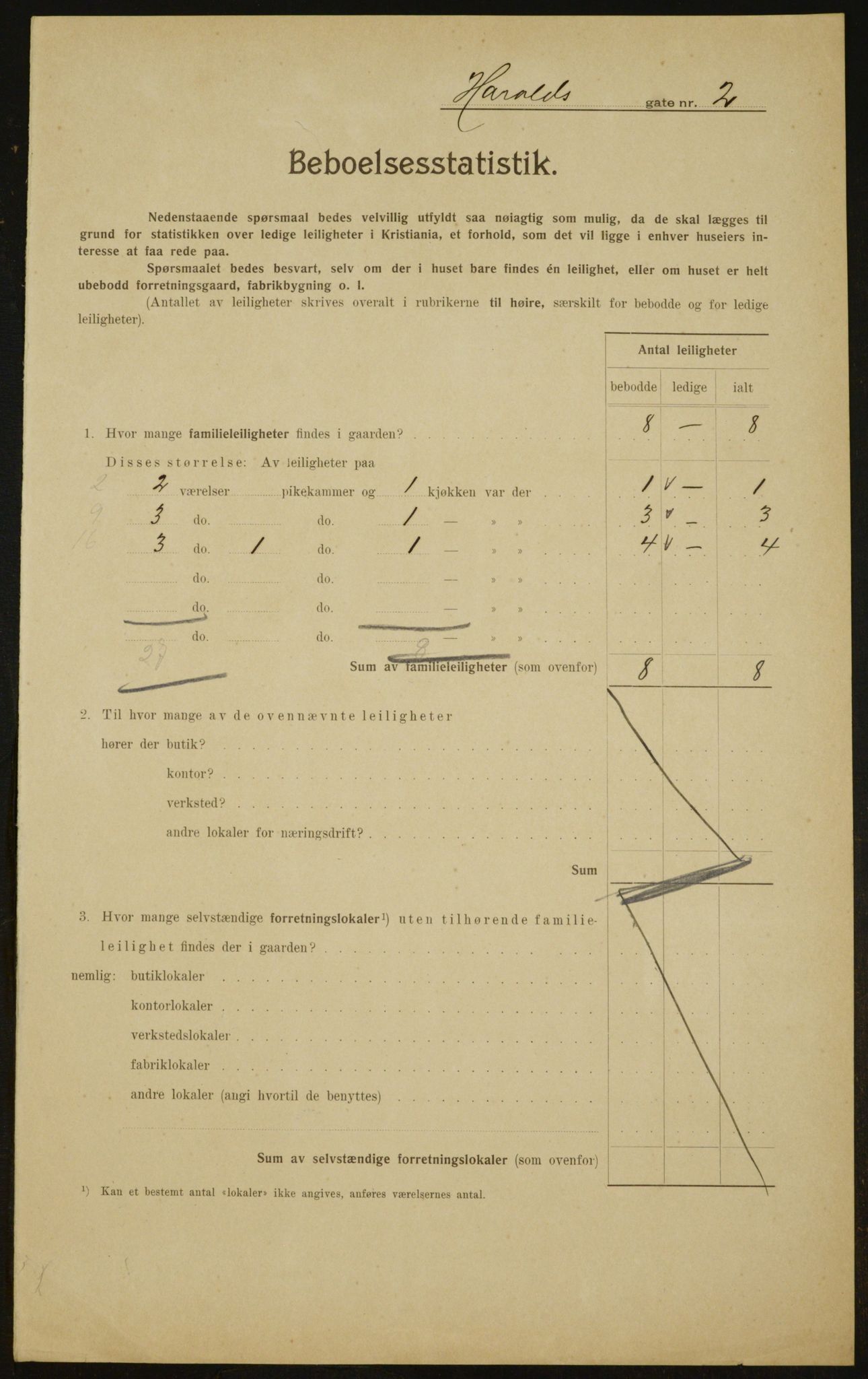 OBA, Municipal Census 1910 for Kristiania, 1910, p. 32873