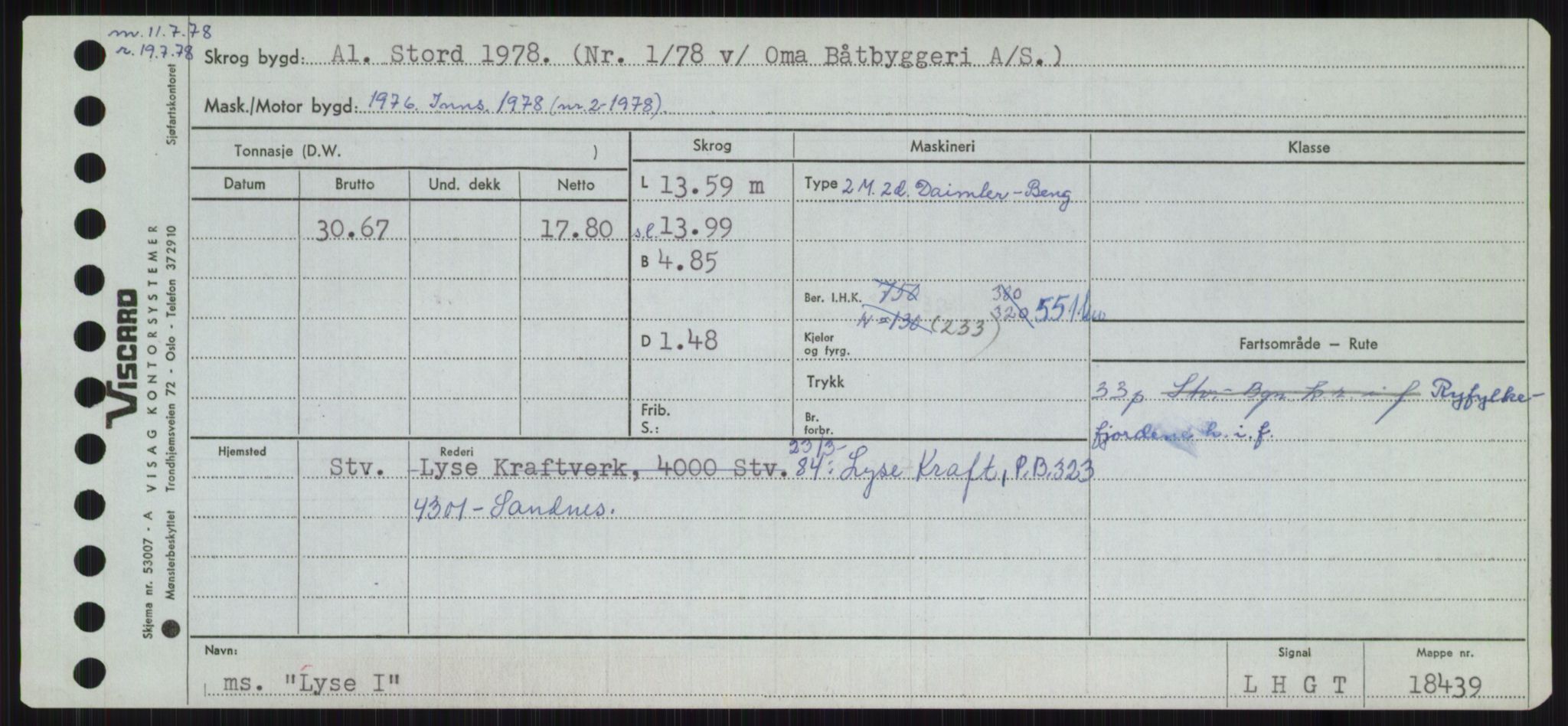 Sjøfartsdirektoratet med forløpere, Skipsmålingen, RA/S-1627/H/Ha/L0003/0002: Fartøy, Hilm-Mar / Fartøy, Kom-Mar, p. 735