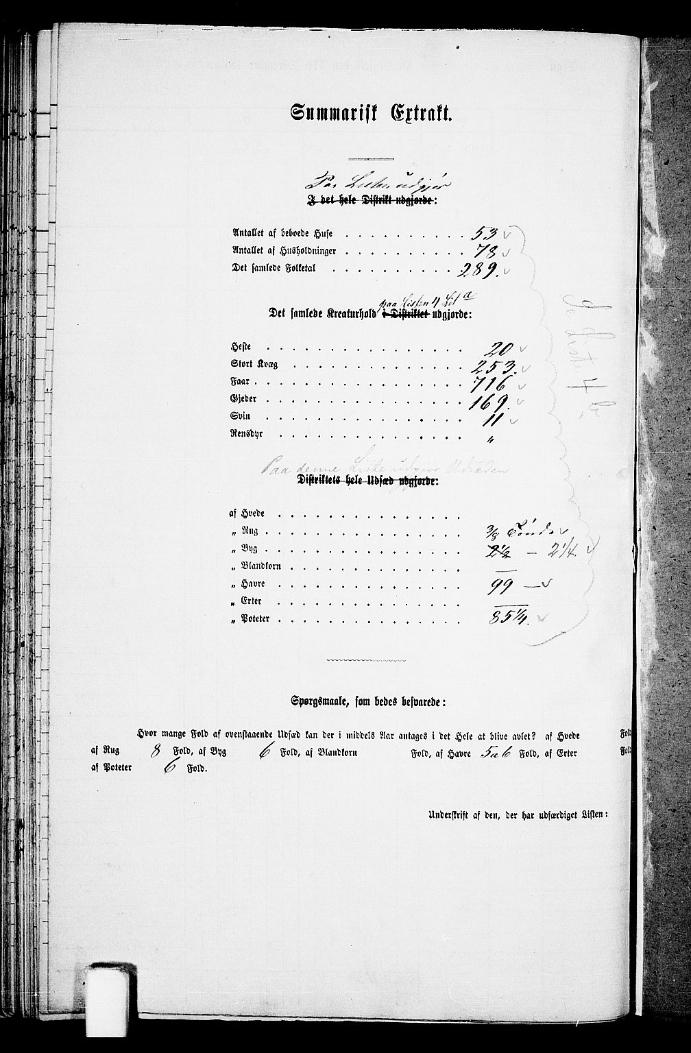 RA, 1865 census for Suldal, 1865, p. 56