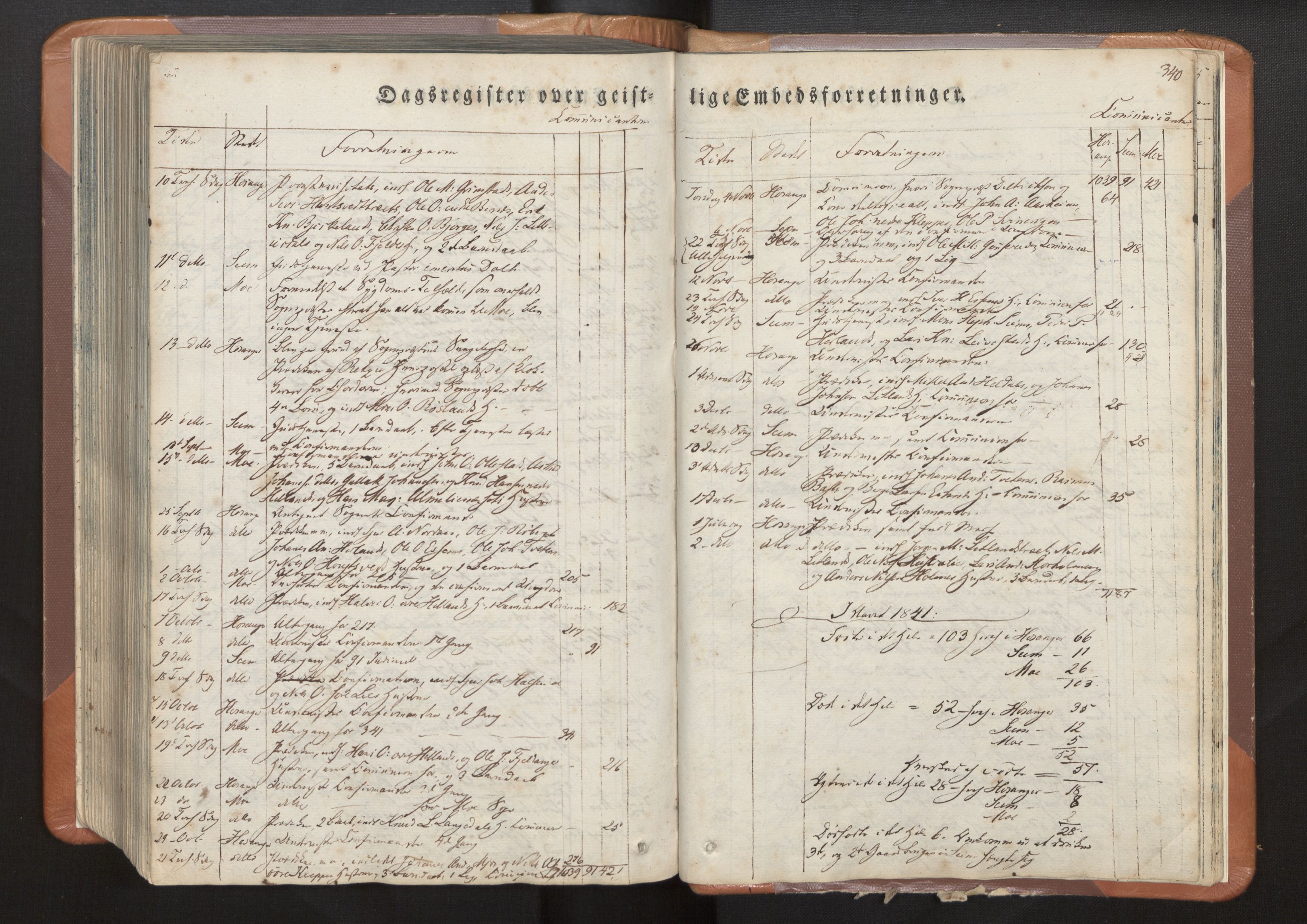 Hosanger sokneprestembete, SAB/A-75801/H/Haa: Parish register (official) no. A 7, 1835-1848, p. 340