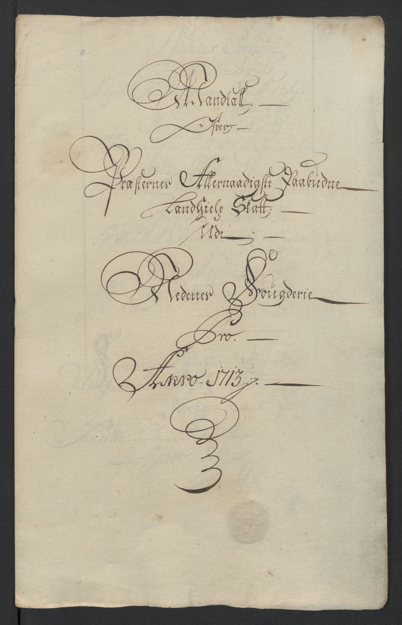 Rentekammeret inntil 1814, Reviderte regnskaper, Fogderegnskap, AV/RA-EA-4092/R39/L2321: Fogderegnskap Nedenes, 1713-1714, p. 24