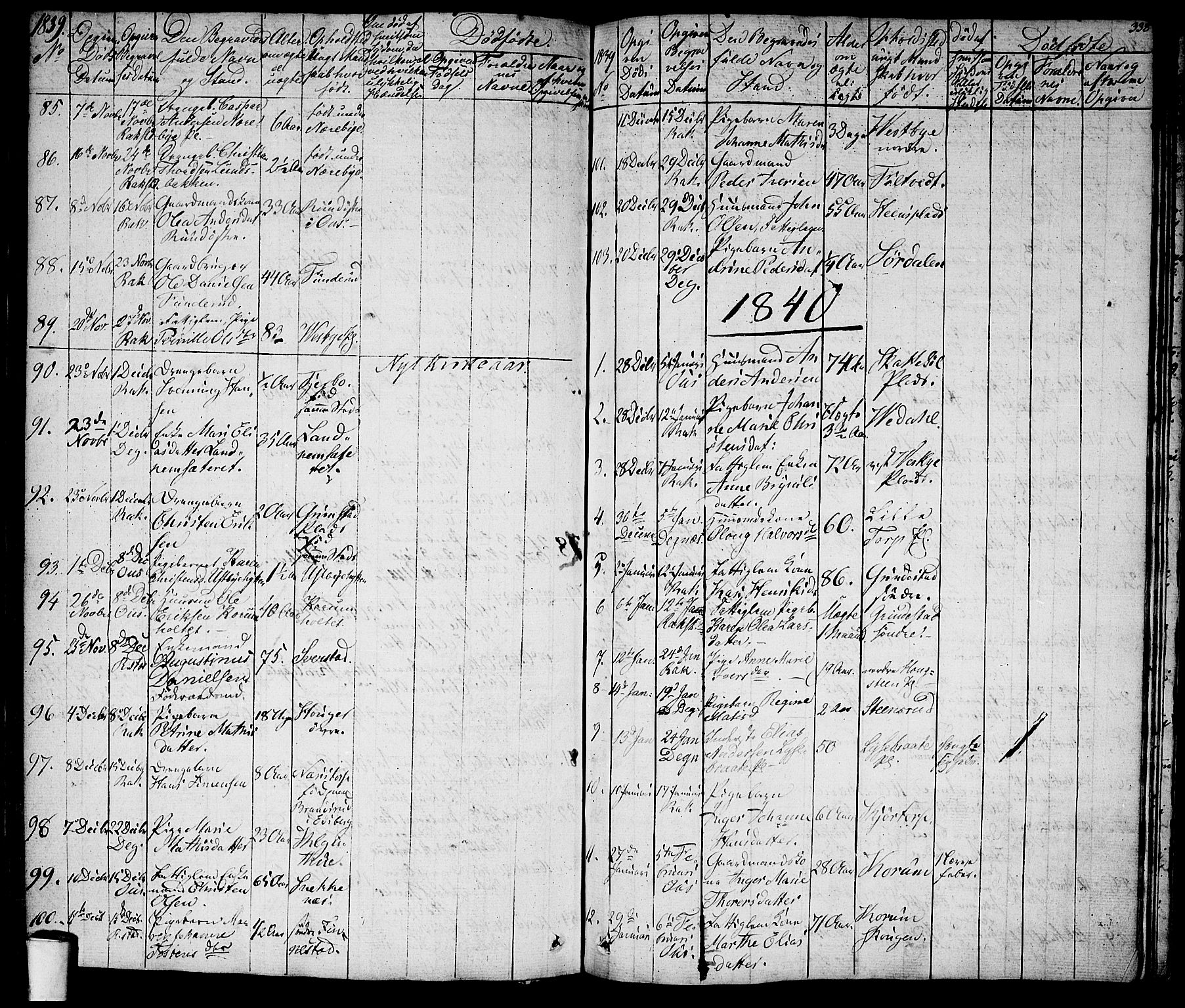Rakkestad prestekontor Kirkebøker, SAO/A-2008/F/Fa/L0007: Parish register (official) no. I 7, 1825-1841, p. 338