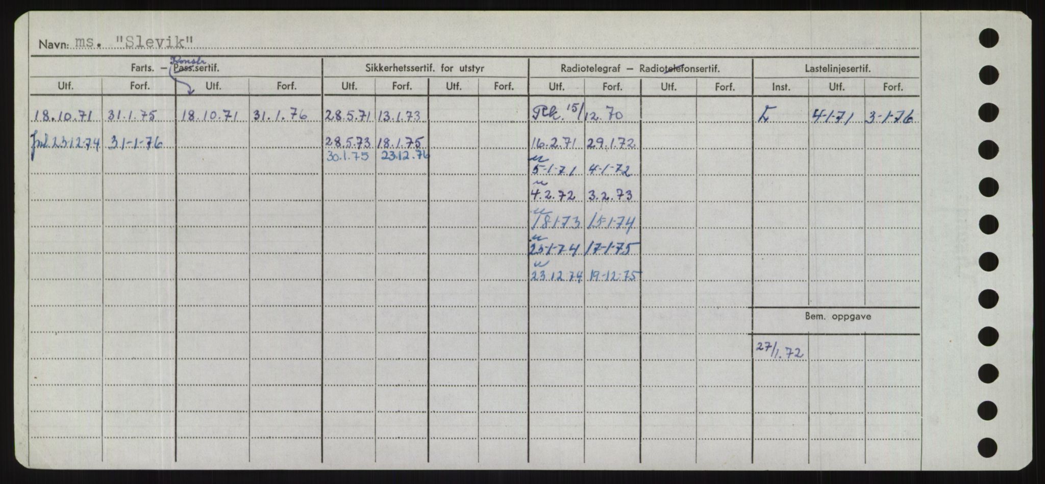 Sjøfartsdirektoratet med forløpere, Skipsmålingen, AV/RA-S-1627/H/Hd/L0034: Fartøy, Sk-Slå, p. 464