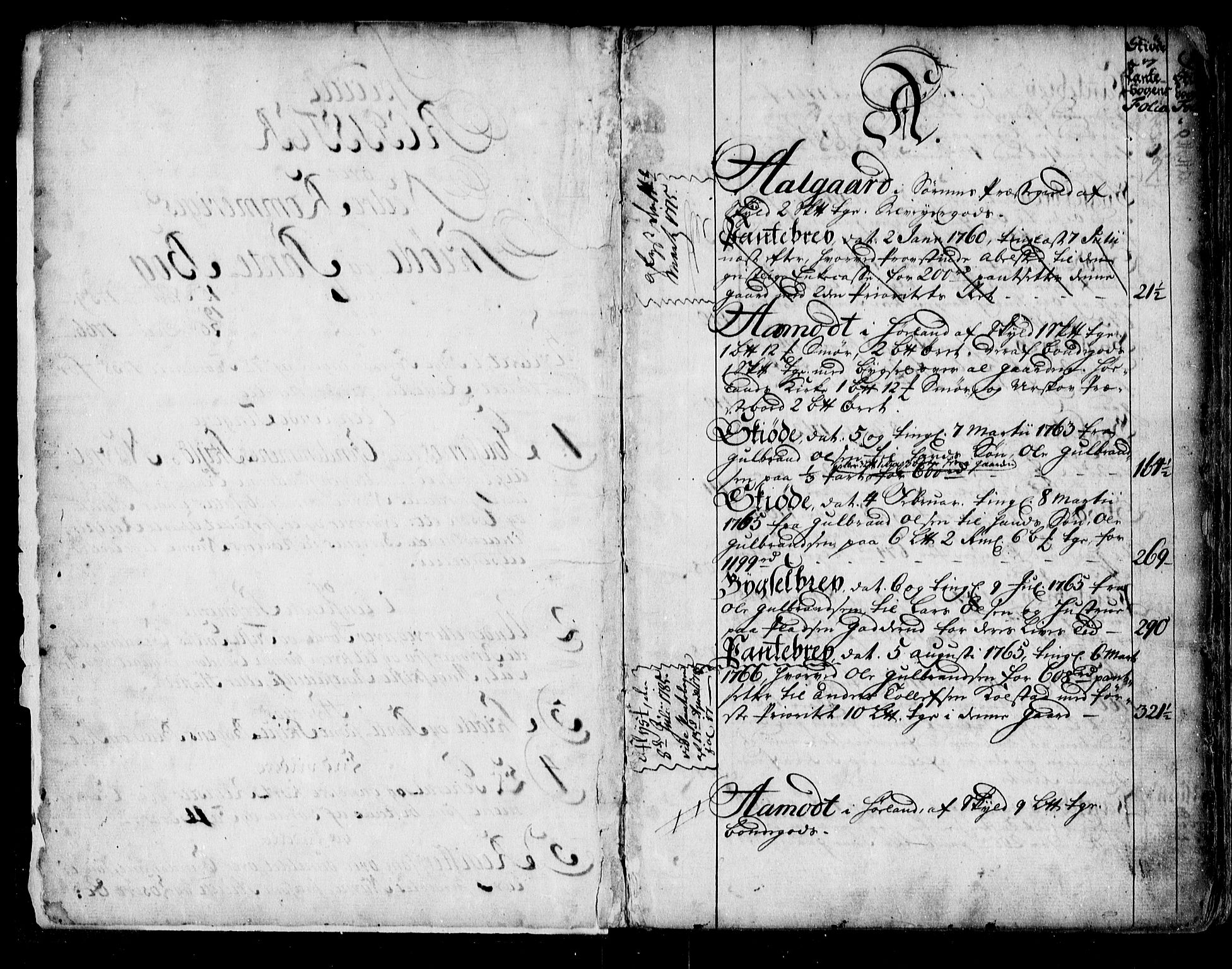 Nedre Romerike sorenskriveri, SAO/A-10469/G/Ga/Gaa/L0005: Mortgage register no. I 5, 1759-1766, p. 1