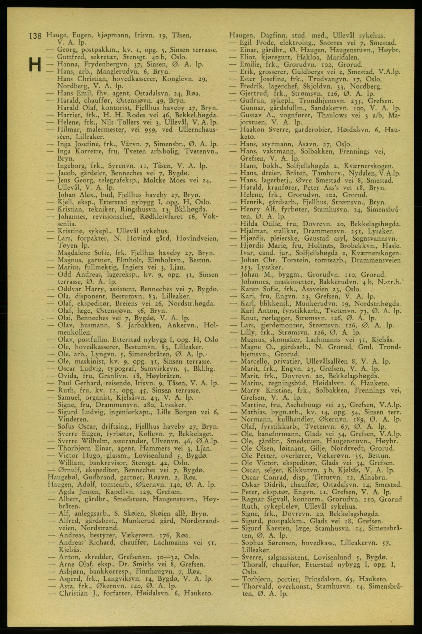 Aker adressebok/adressekalender, PUBL/001/A/006: Aker adressebok, 1937-1938, p. 138