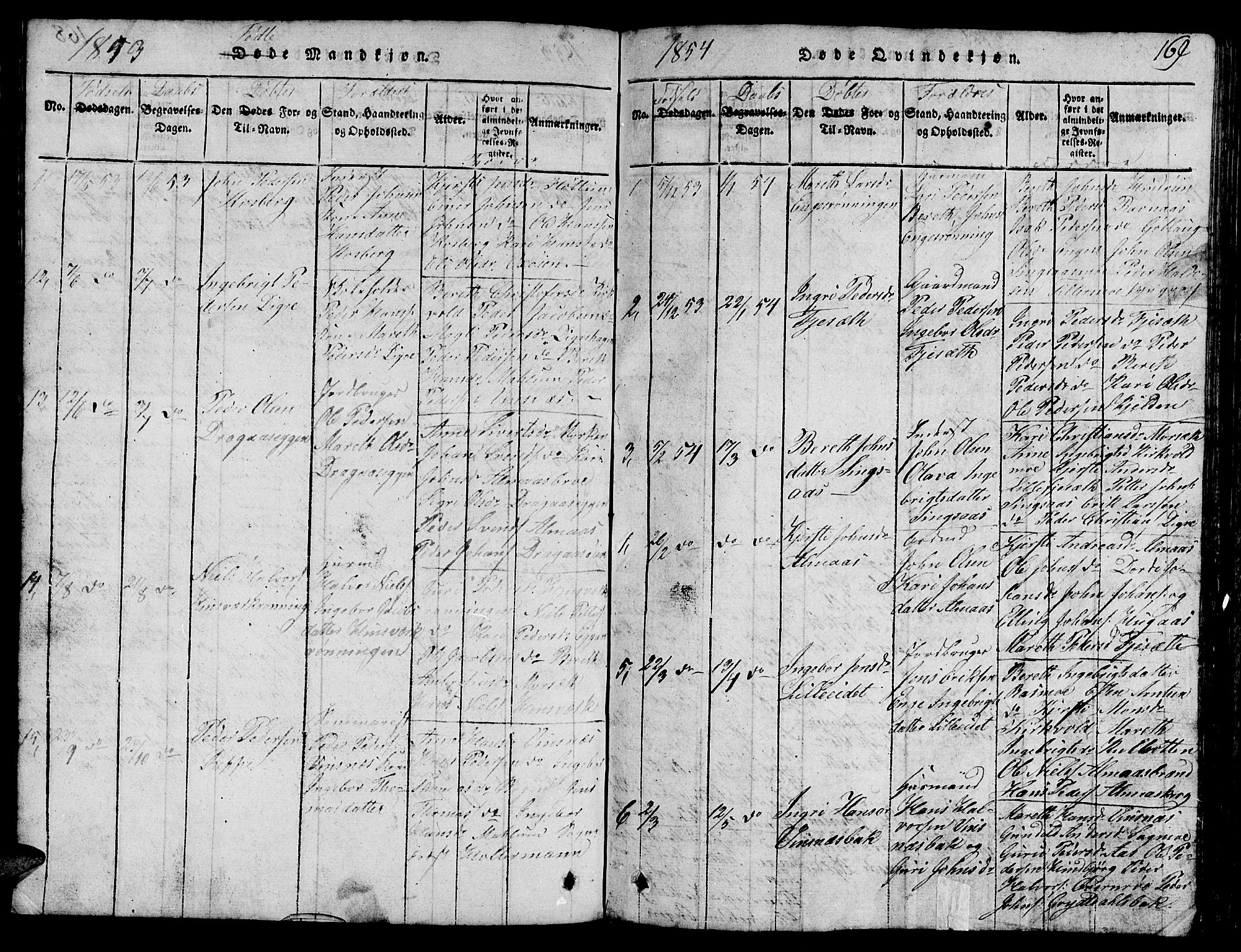 Ministerialprotokoller, klokkerbøker og fødselsregistre - Sør-Trøndelag, SAT/A-1456/688/L1026: Parish register (copy) no. 688C01, 1817-1860, p. 169
