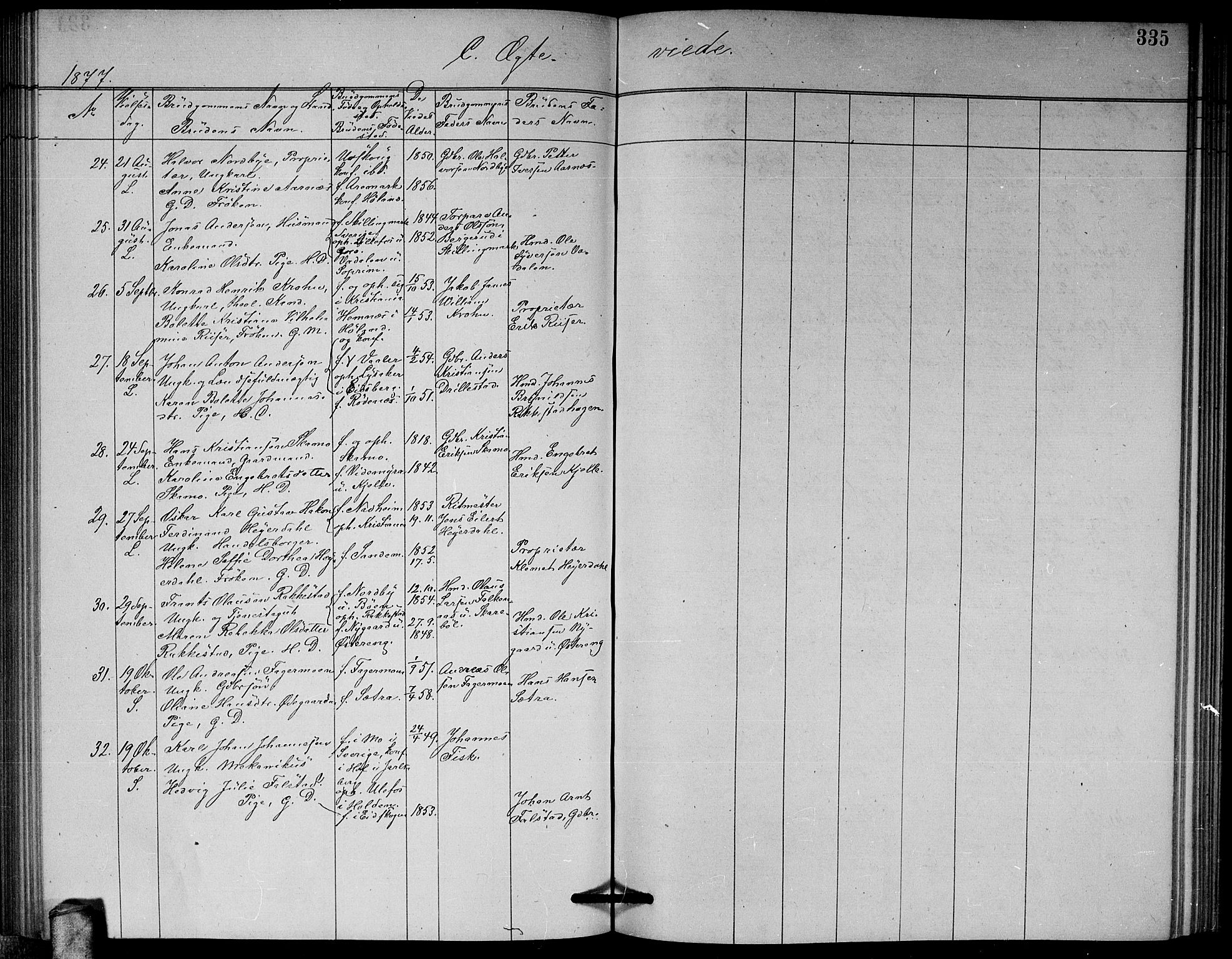 Høland prestekontor Kirkebøker, SAO/A-10346a/G/Ga/L0006: Parish register (copy) no. I 6, 1869-1879, p. 335