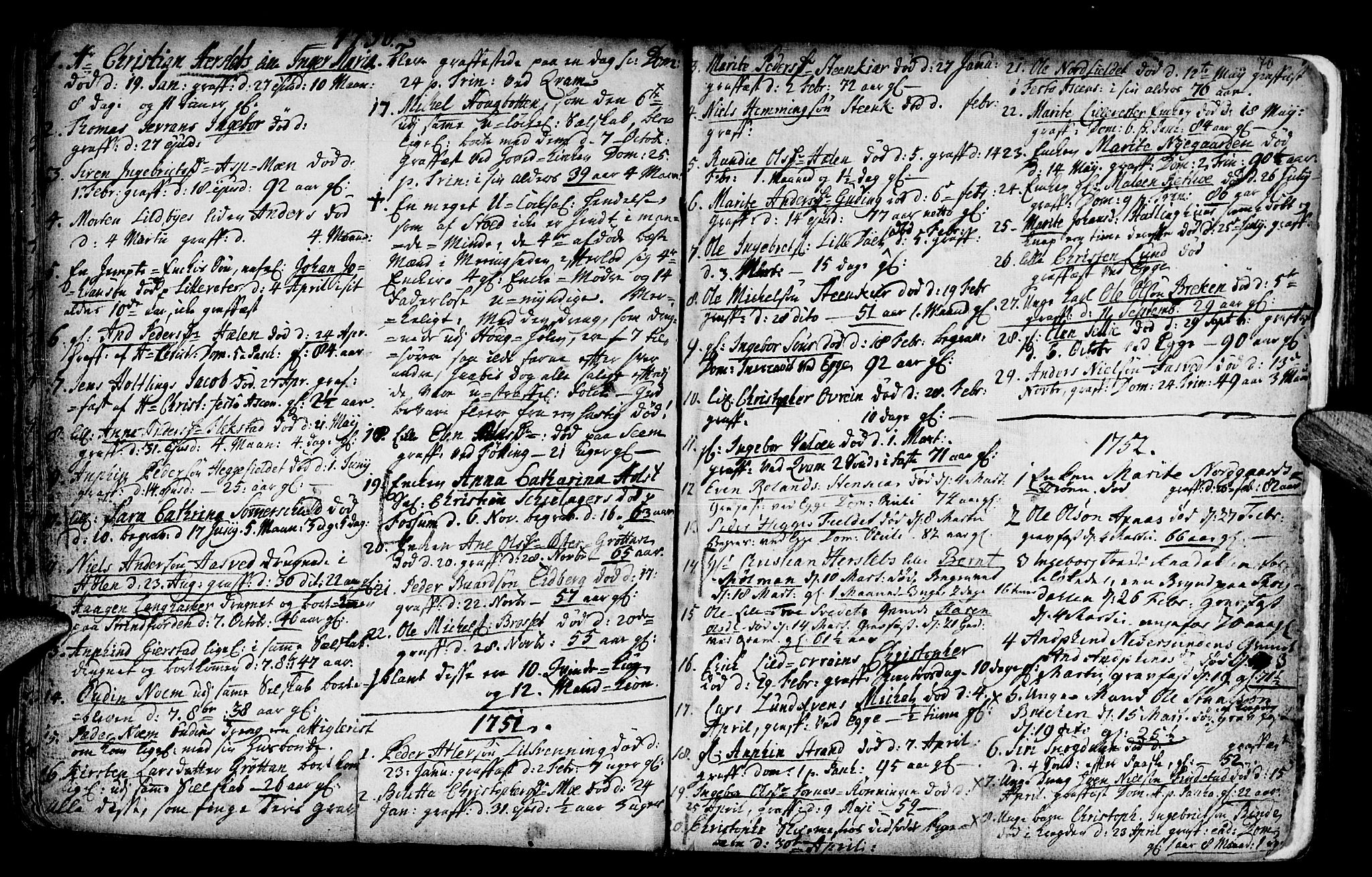 Ministerialprotokoller, klokkerbøker og fødselsregistre - Nord-Trøndelag, SAT/A-1458/746/L0439: Parish register (official) no. 746A01, 1688-1759, p. 70