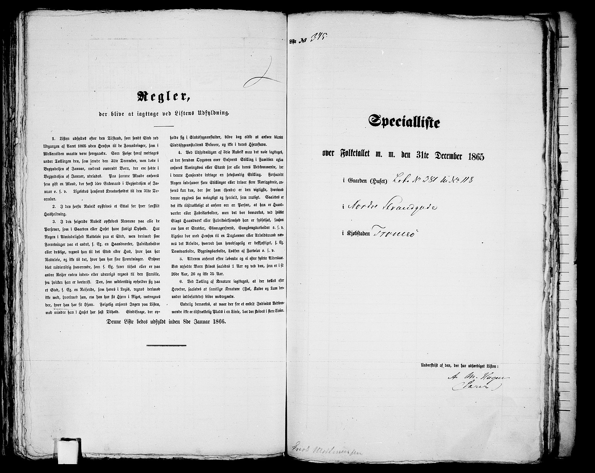 RA, 1865 census for Tromsø, 1865, p. 707