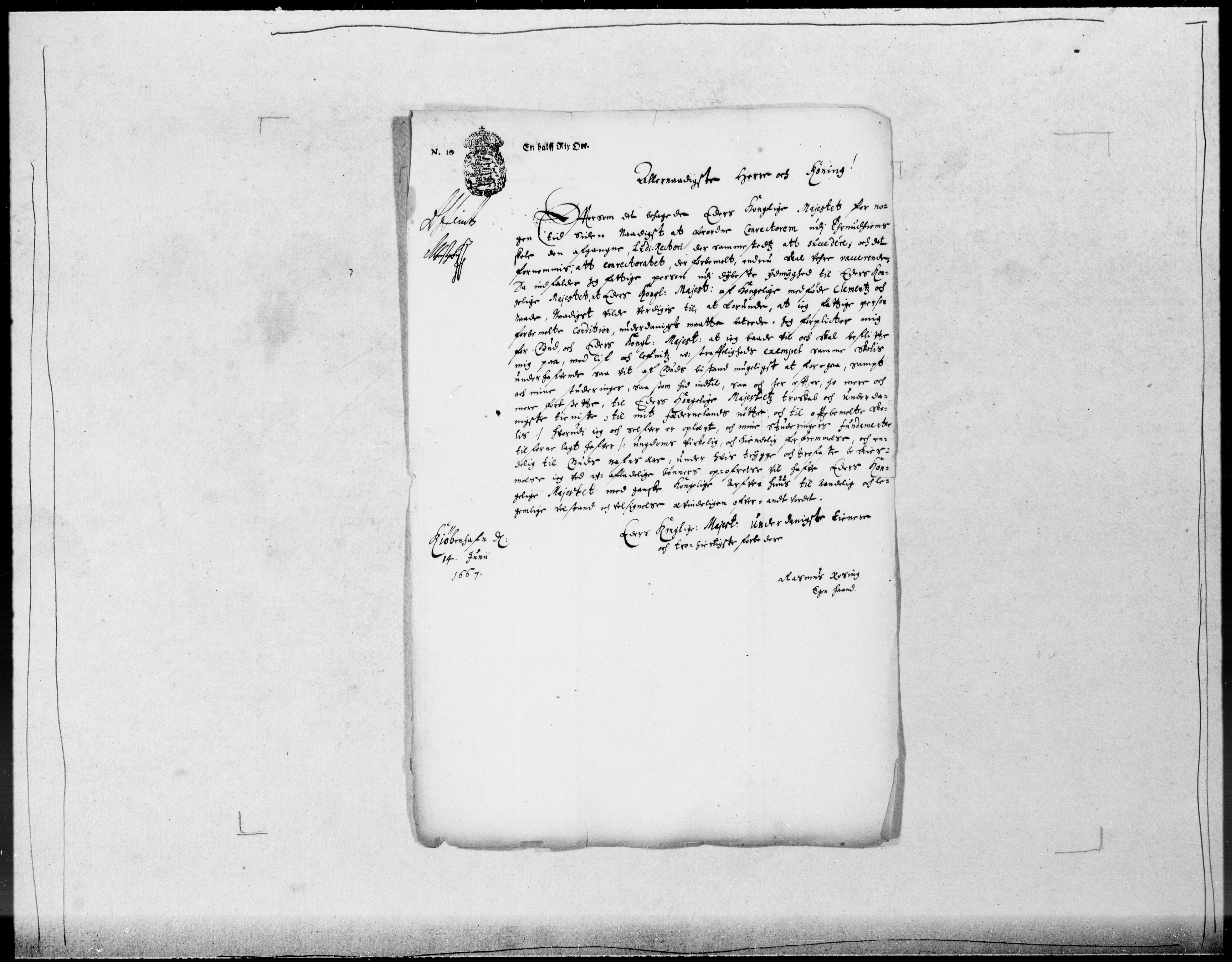 Danske Kanselli 1572-1799, RA/EA-3023/F/Fc/Fcc/Fcca/L0026: Norske innlegg 1572-1799, 1666-1667, p. 253
