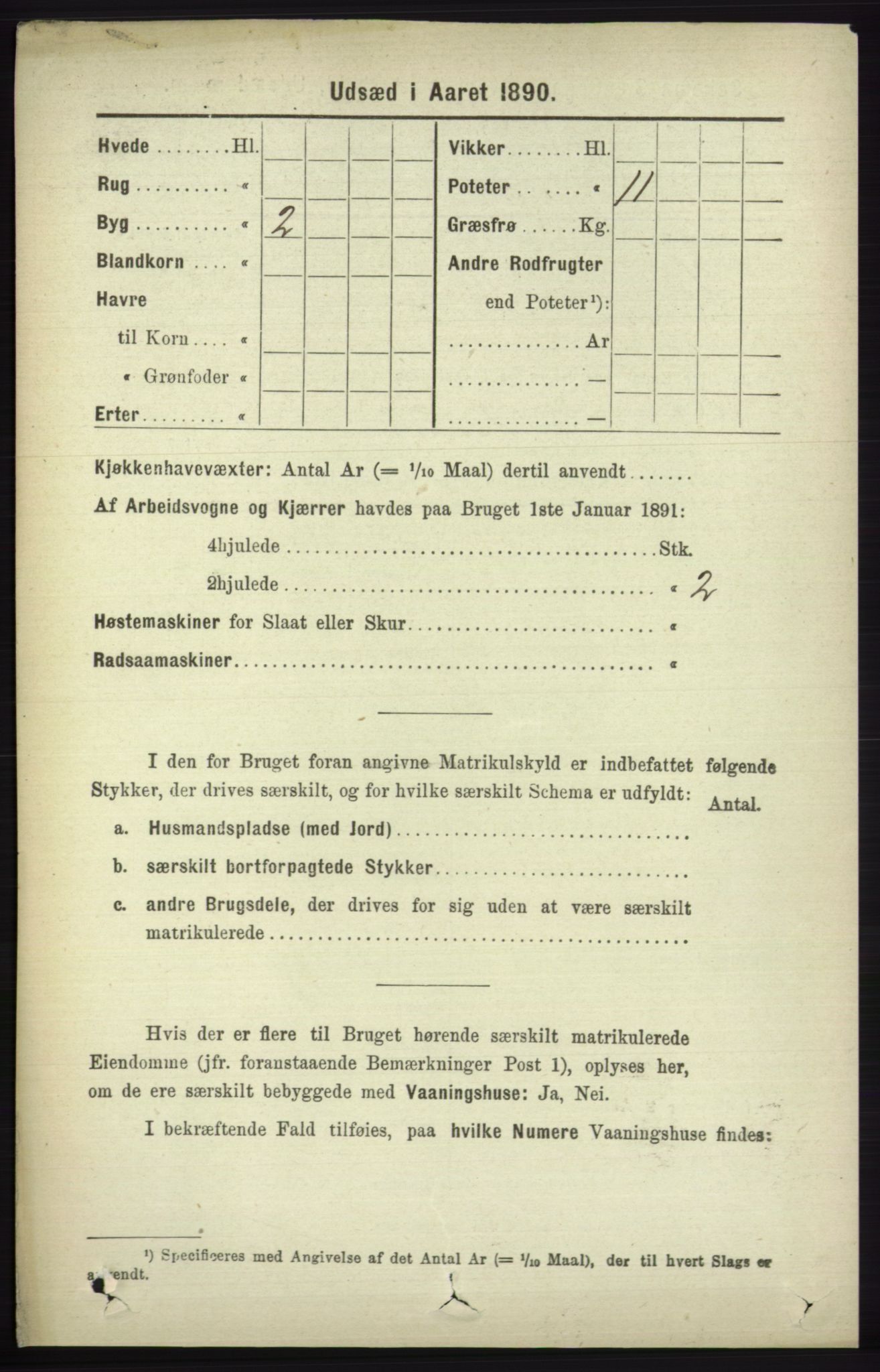 RA, 1891 census for 1230 Ullensvang, 1891, p. 7325