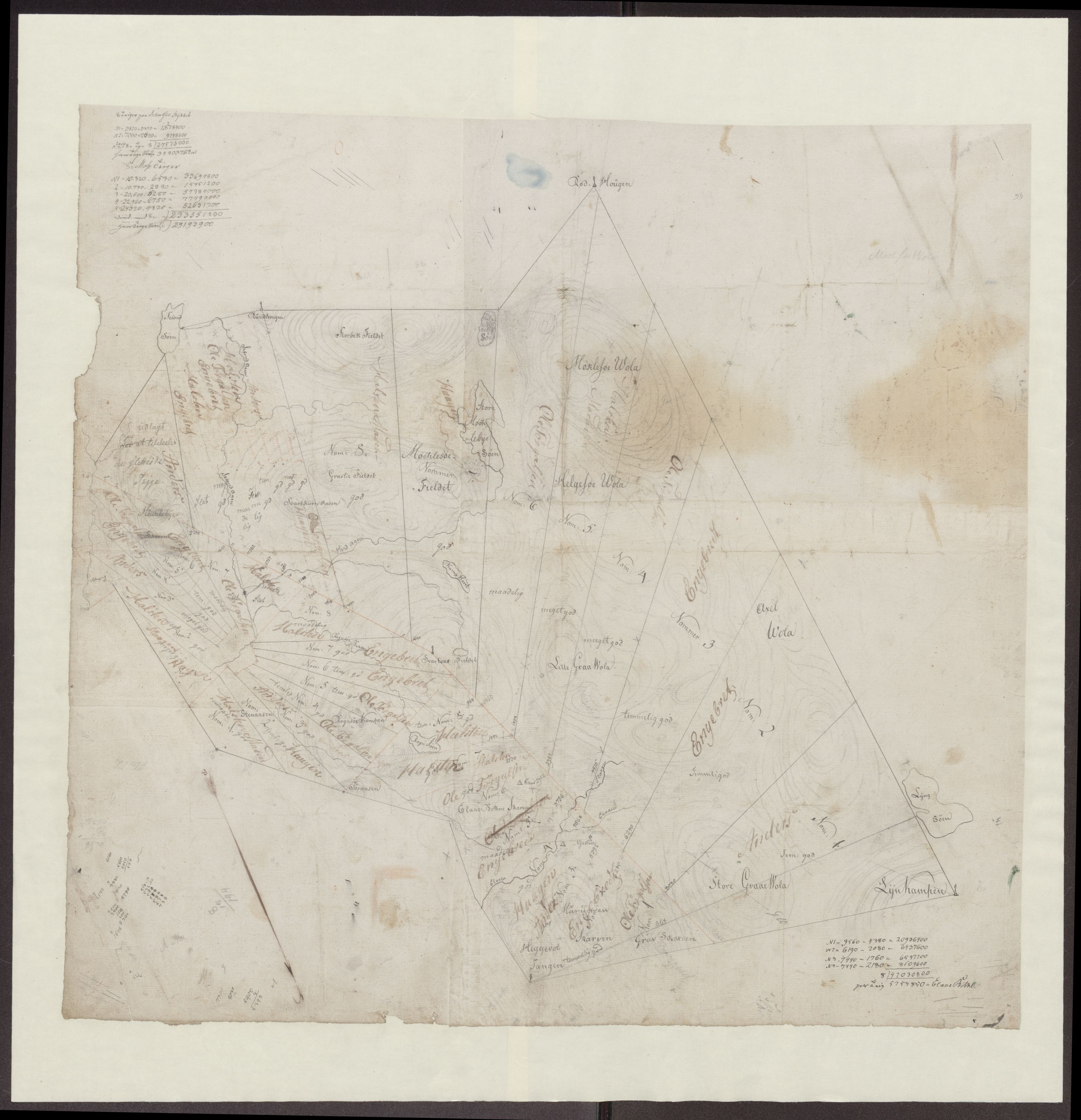 Kartsamlingen - Statsarkivet i Hamar, AV/SAH-KART-001/F/Fa/L0001: Kart, 1629-1992, p. 184