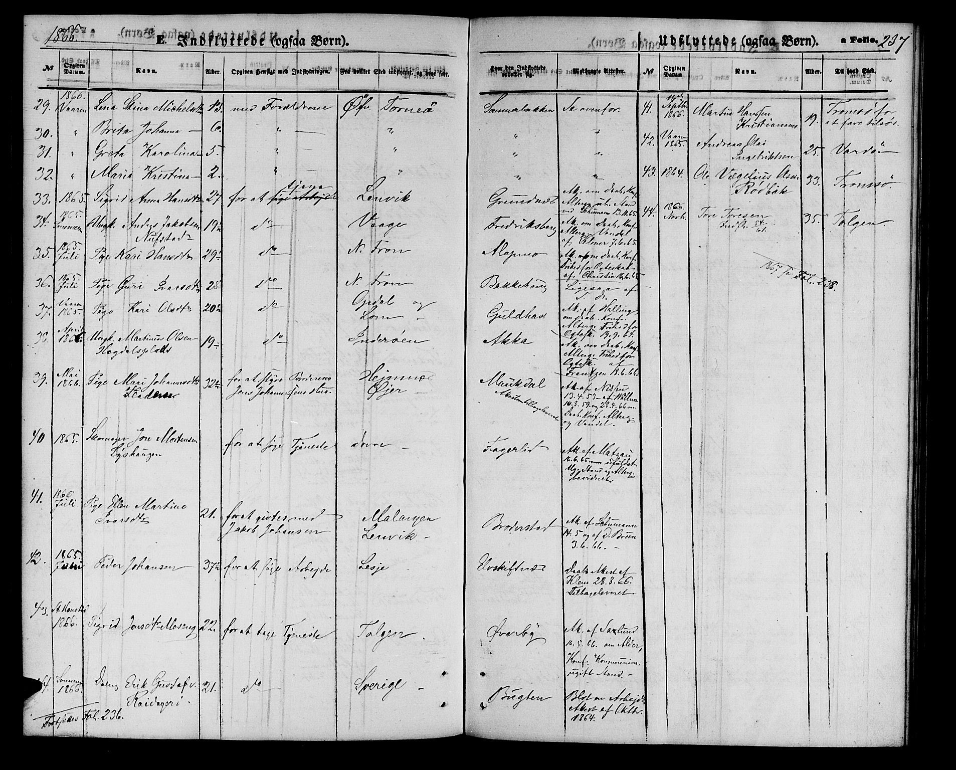 Målselv sokneprestembete, SATØ/S-1311/G/Ga/Gab/L0002klokker: Parish register (copy) no. 2, 1865-1873, p. 237