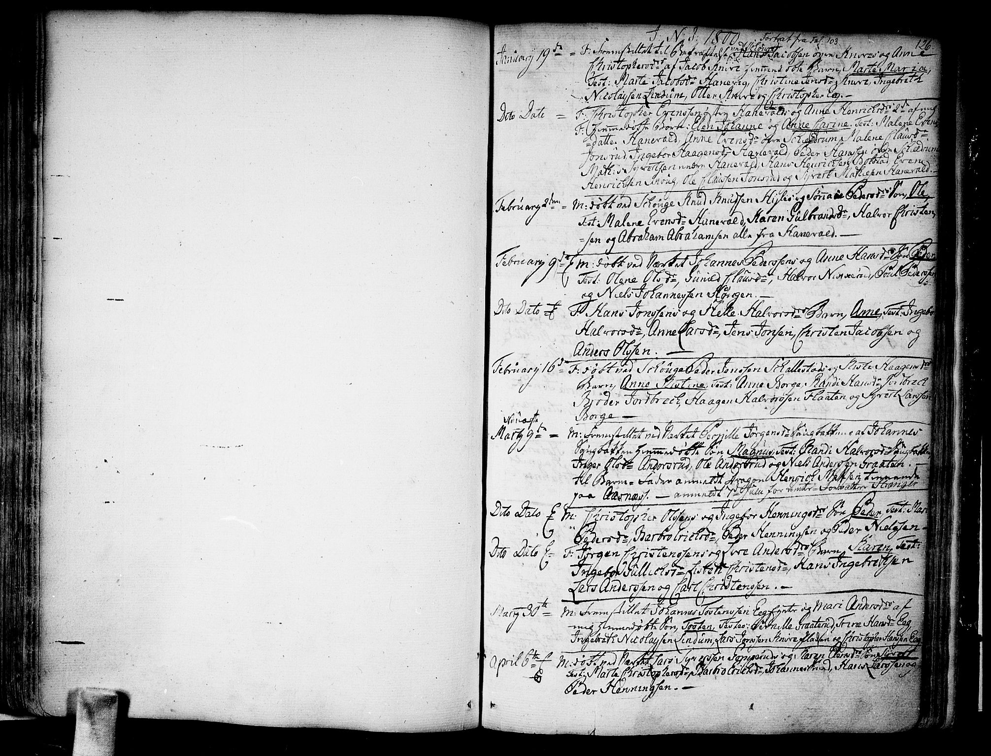 Skoger kirkebøker, SAKO/A-59/F/Fa/L0001: Parish register (official) no. I 1, 1746-1814, p. 126