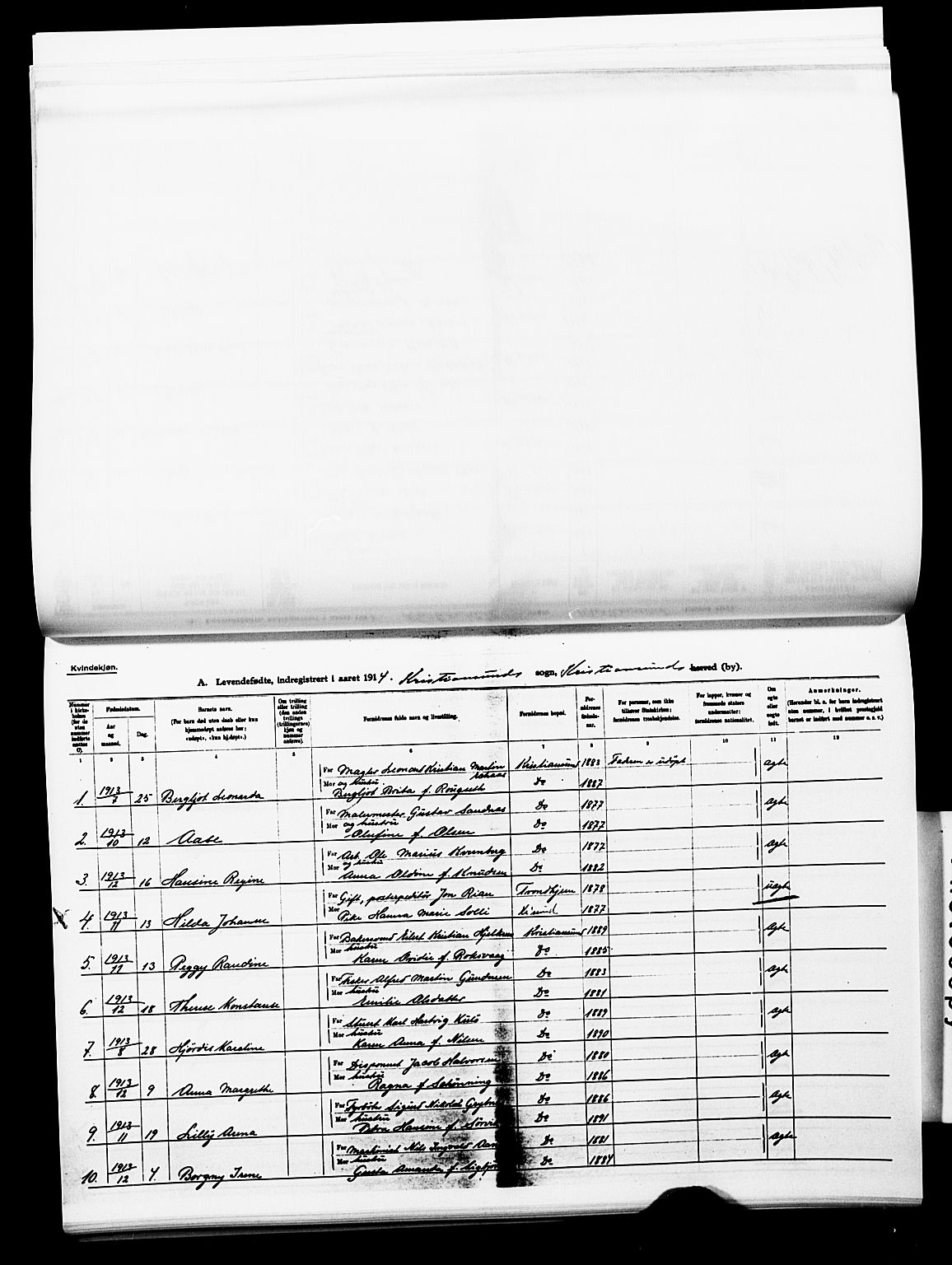 Ministerialprotokoller, klokkerbøker og fødselsregistre - Møre og Romsdal, AV/SAT-A-1454/572/L0861: Parish register (official) no. 572D05, 1913-1920