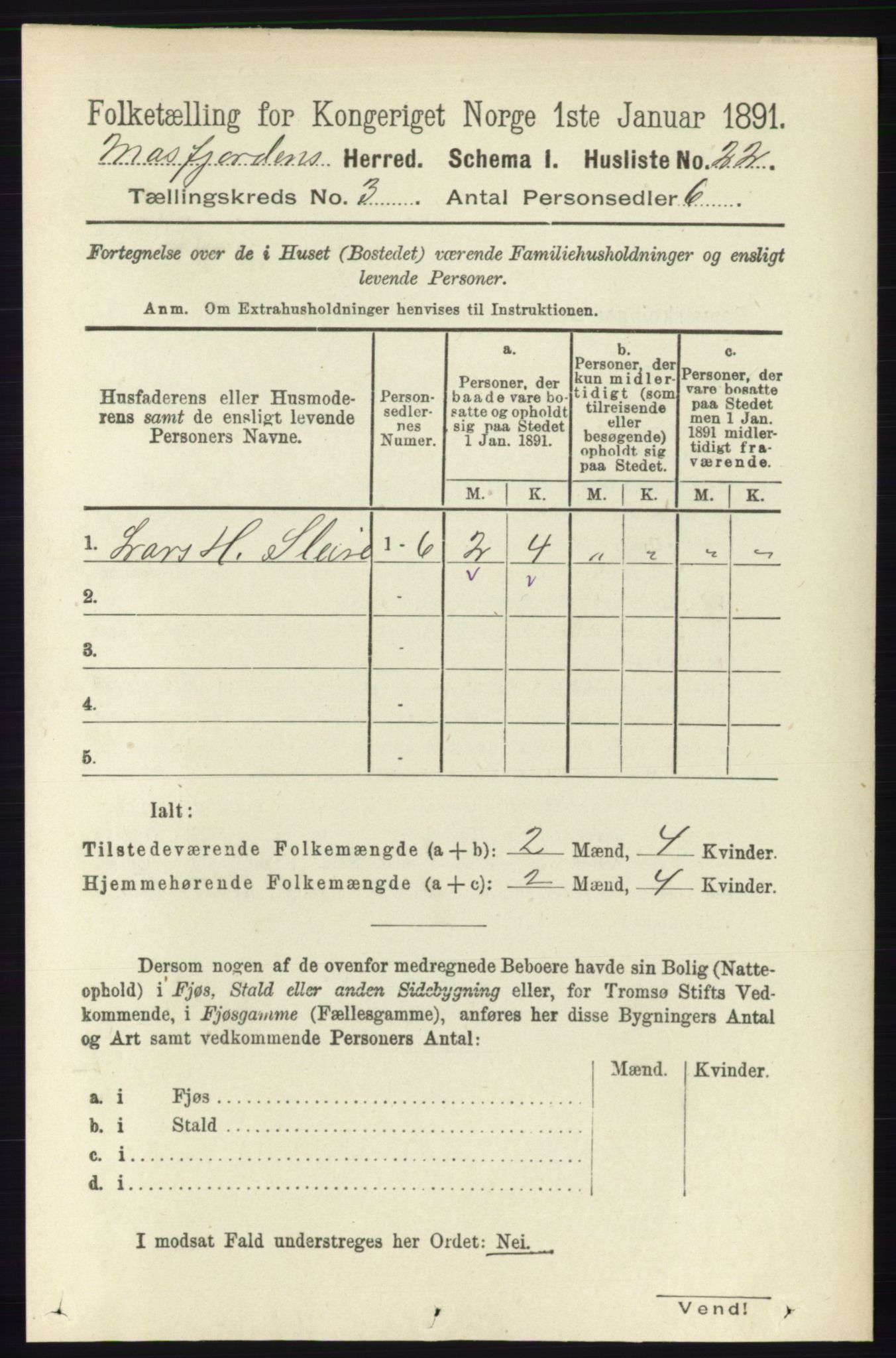 RA, 1891 census for 1266 Masfjorden, 1891, p. 517