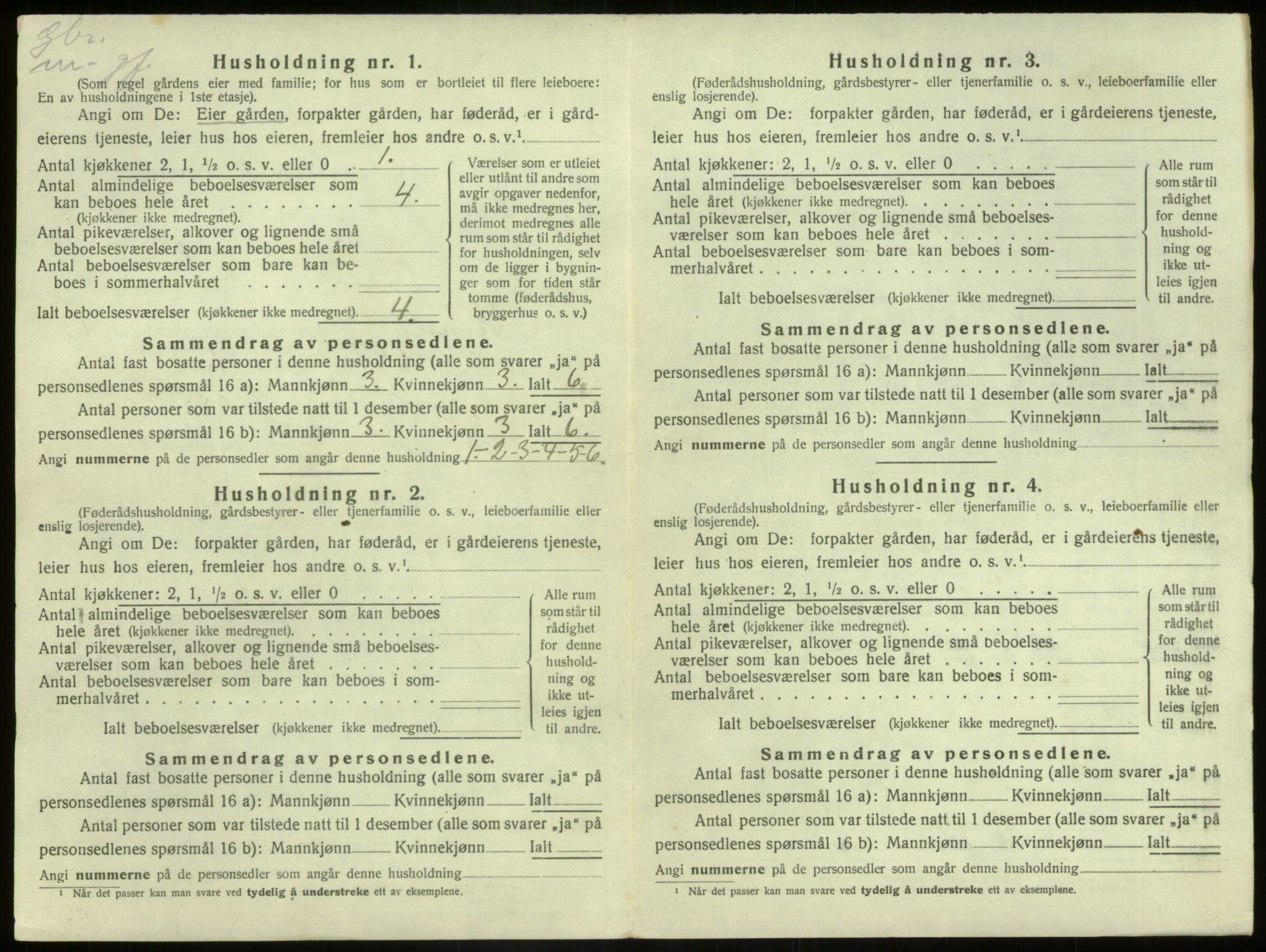 SAB, 1920 census for Kinn, 1920, p. 1170