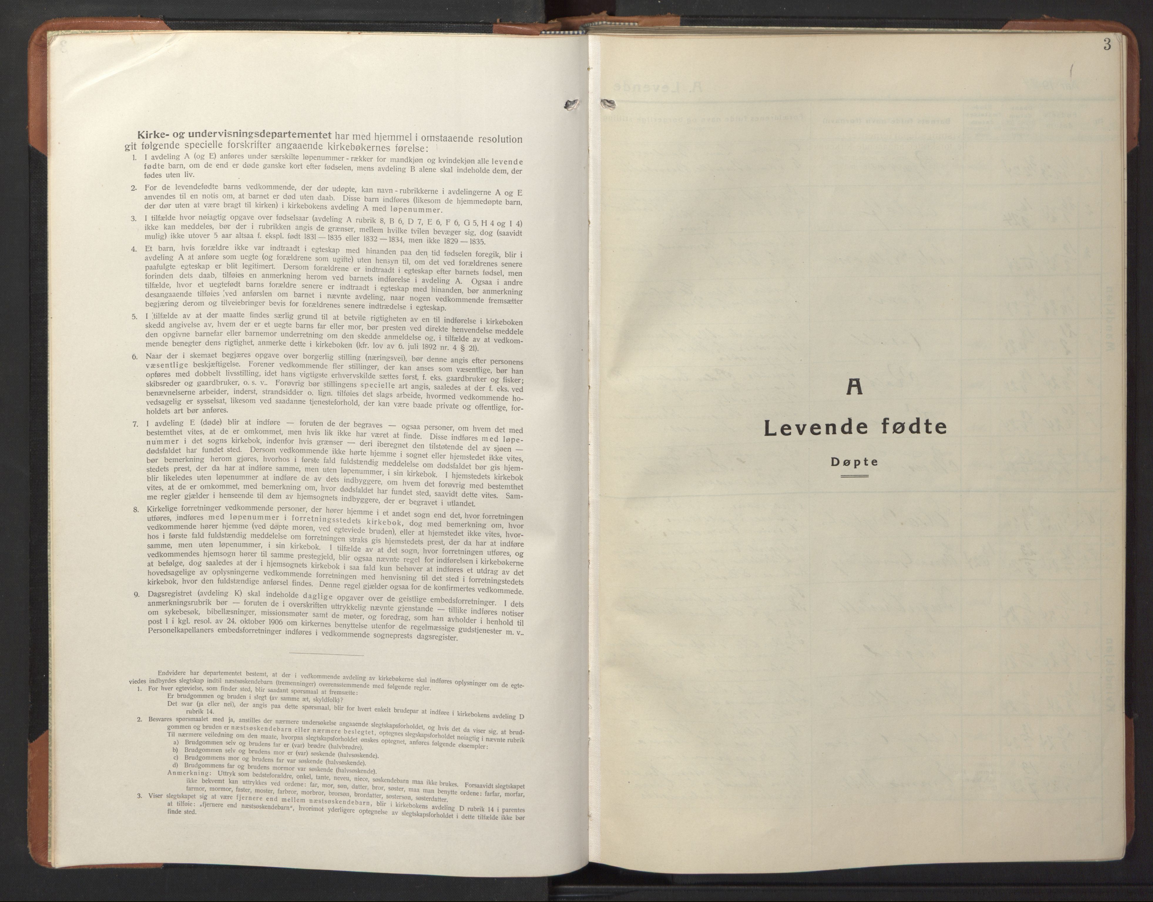Ministerialprotokoller, klokkerbøker og fødselsregistre - Nord-Trøndelag, SAT/A-1458/744/L0425: Parish register (copy) no. 744C04, 1924-1947, p. 3